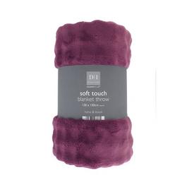 Country Club Aurora Soft Touch Flannel Blanket Throw 120x150cm