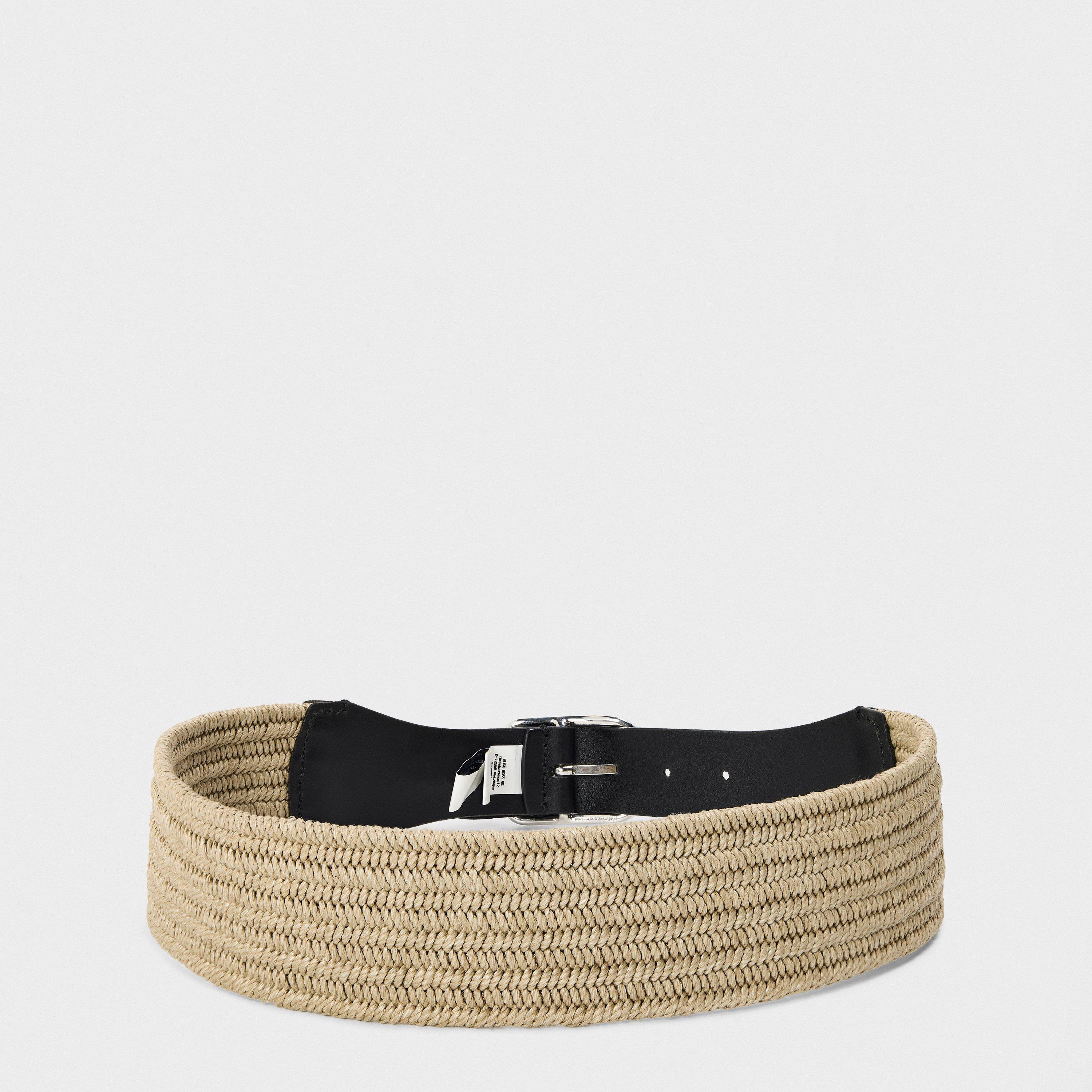 Medium Beige - Boss - Women's Clea El Leather Belt - 2