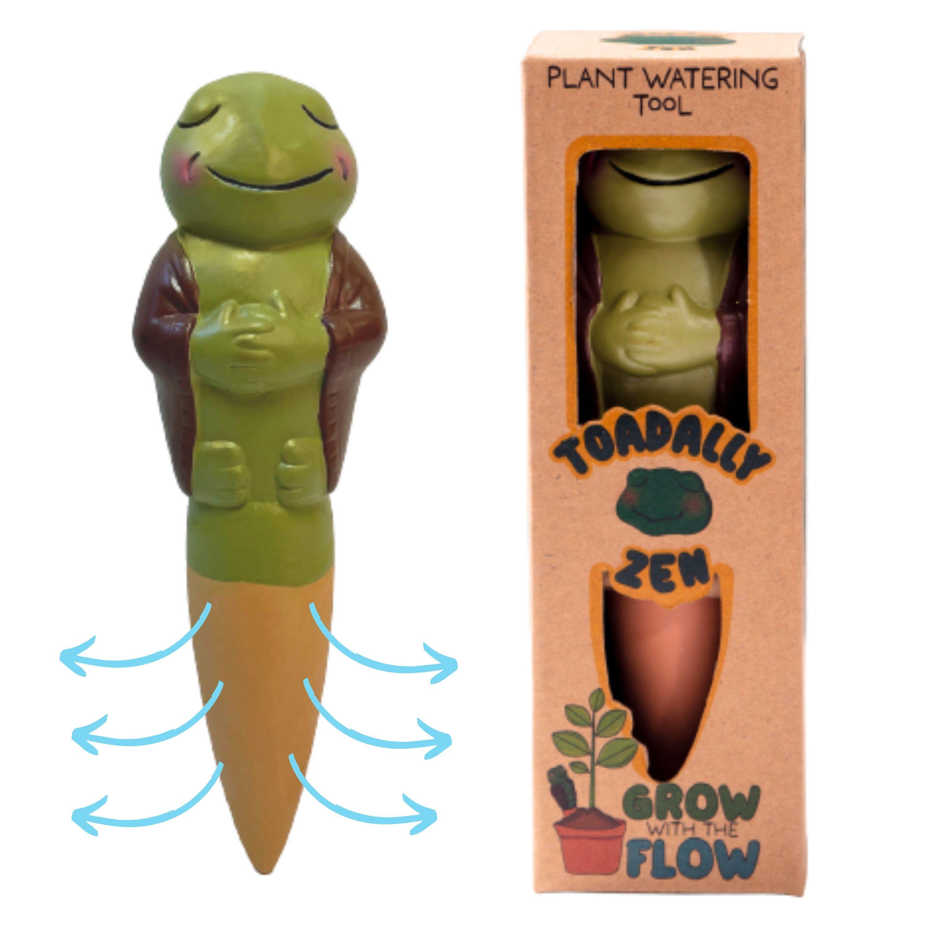 Multi - Boxer Gifts - Grow With The Flow Toad Terracotta Watering Spike - 1