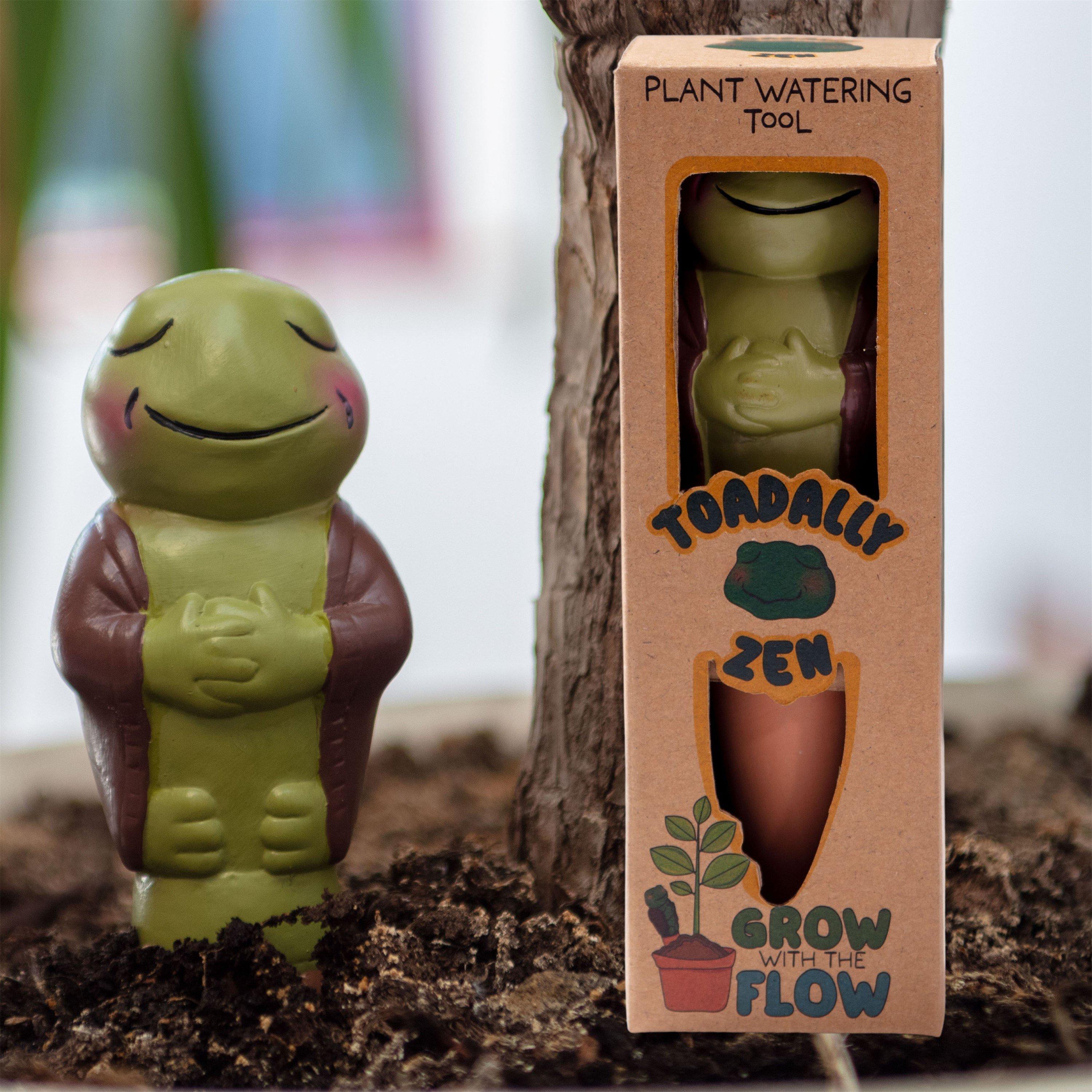 Multi - Boxer Gifts - Grow With The Flow Toad Terracotta Watering Spike - 3