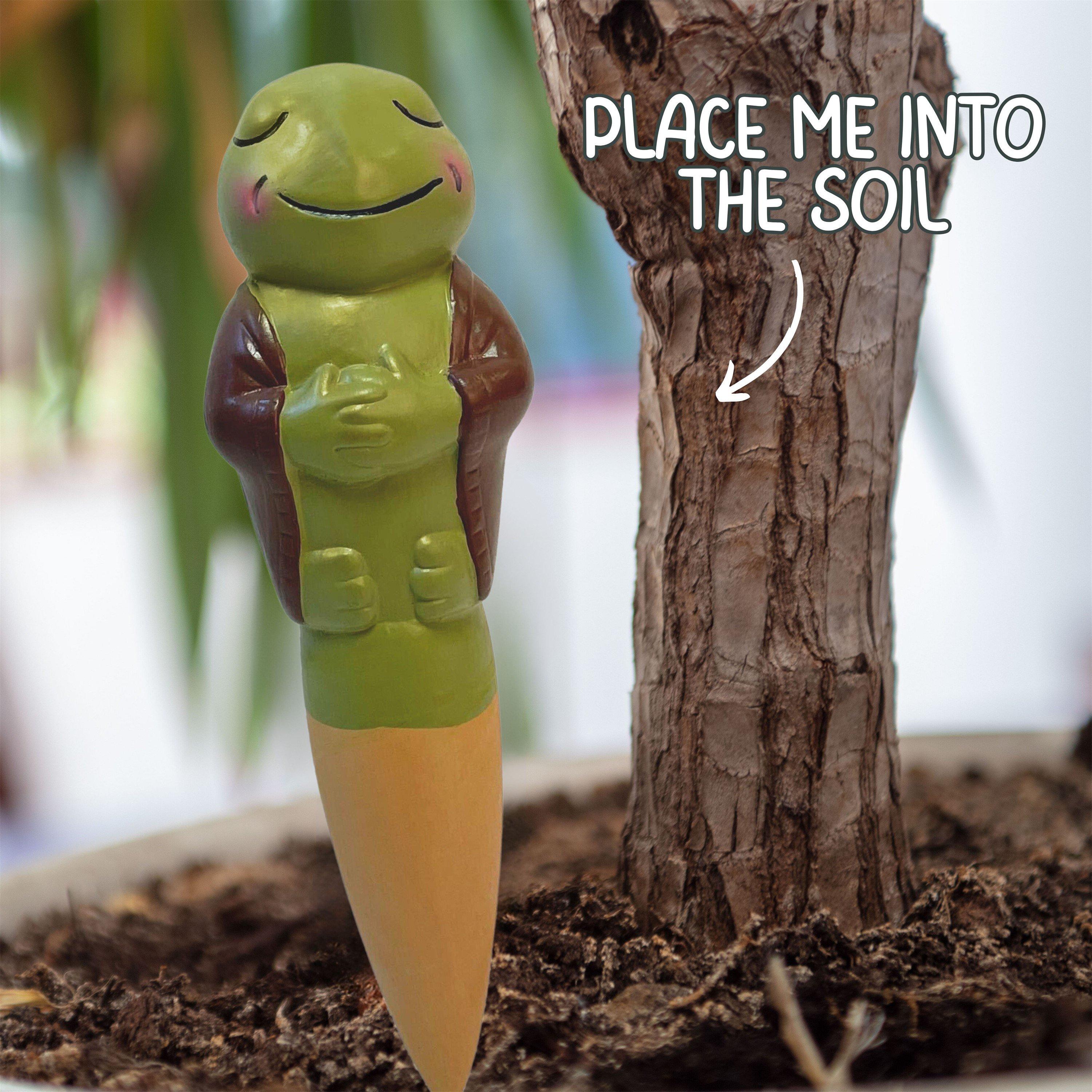 Multi - Boxer Gifts - Grow With The Flow Toad Terracotta Watering Spike - 4