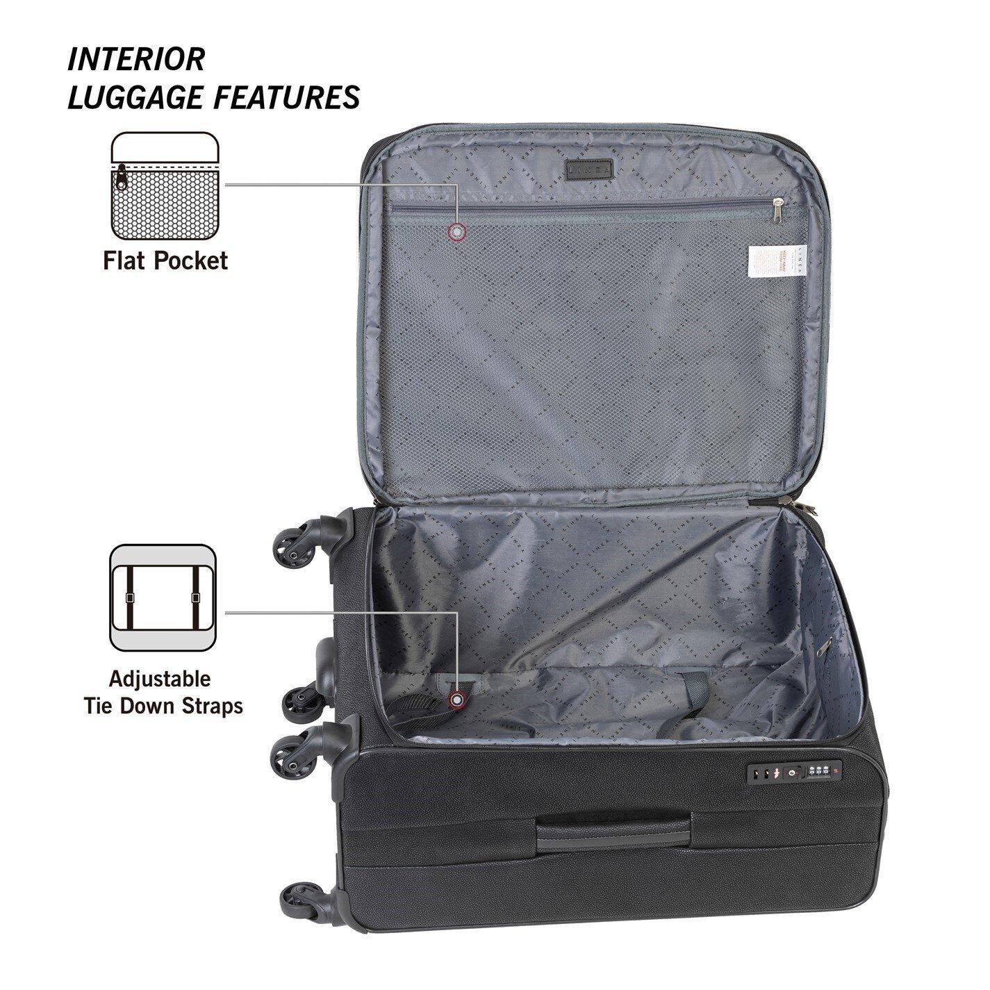 Black - Linea - Rome Suitcase - 3