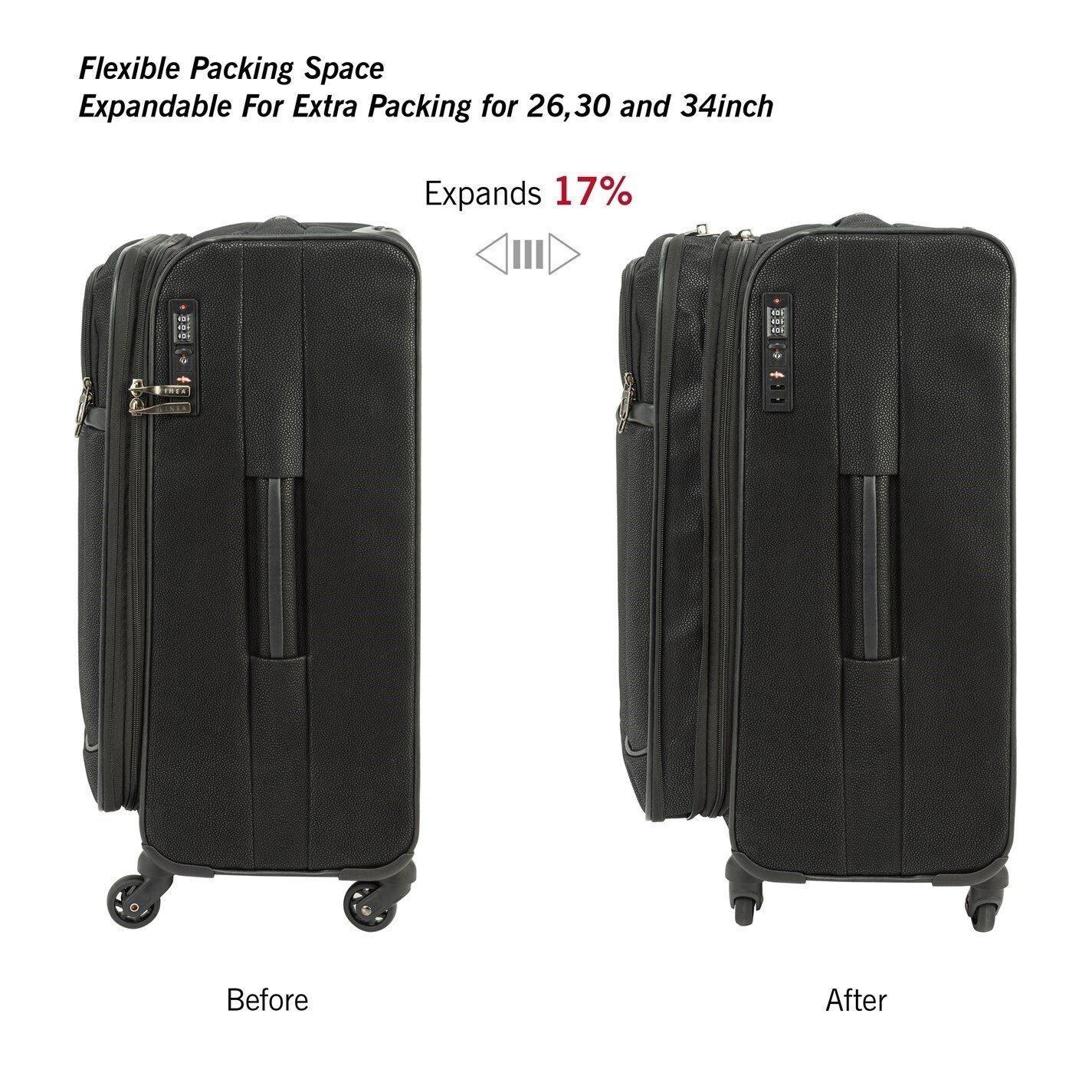 Black - Linea - Rome Suitcase - 4