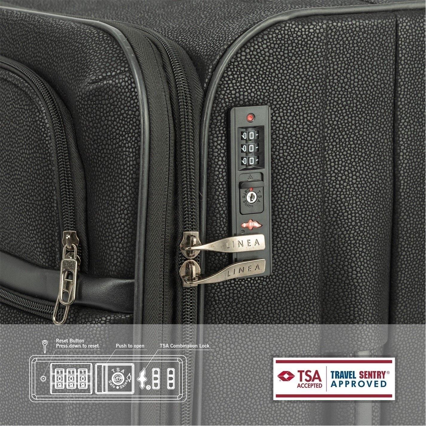 Black - Linea - Rome Suitcase - 5