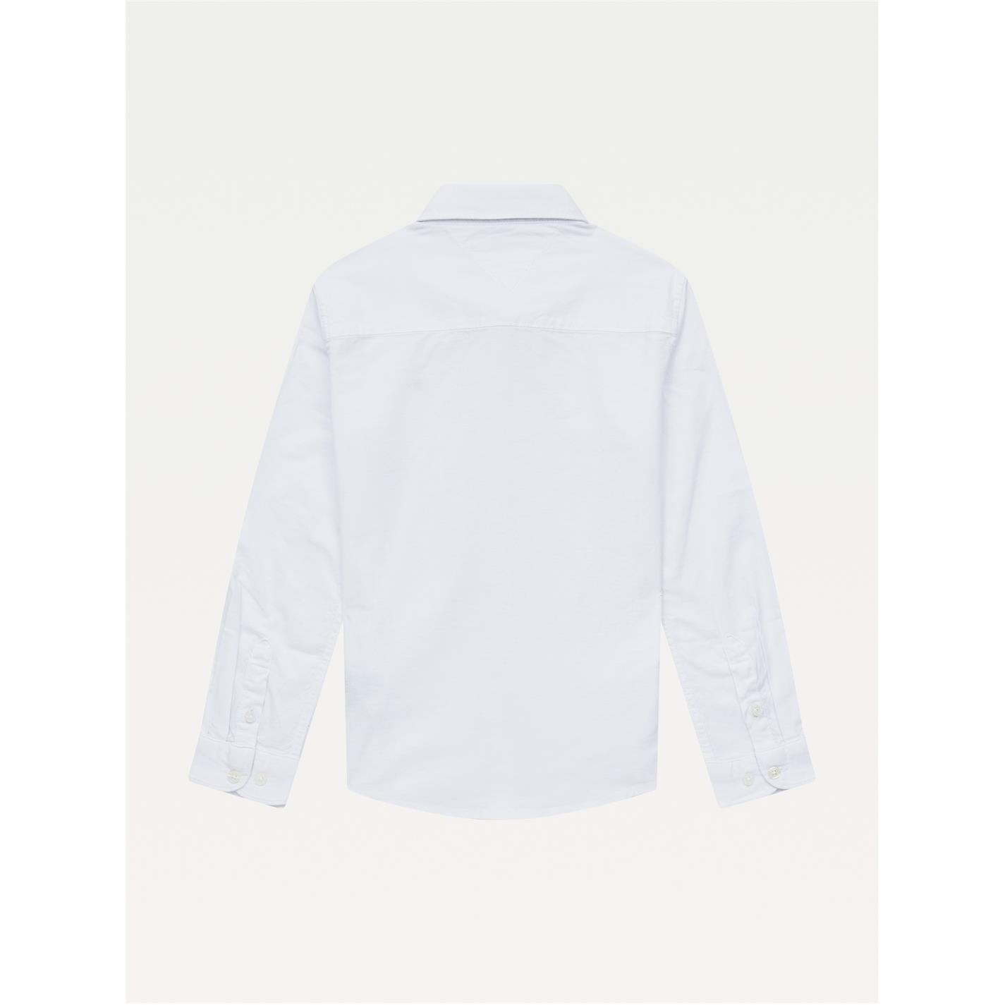 White YBR - Tommy Hilfiger - Boy's Oxford Long Sleeve Shirt - 2