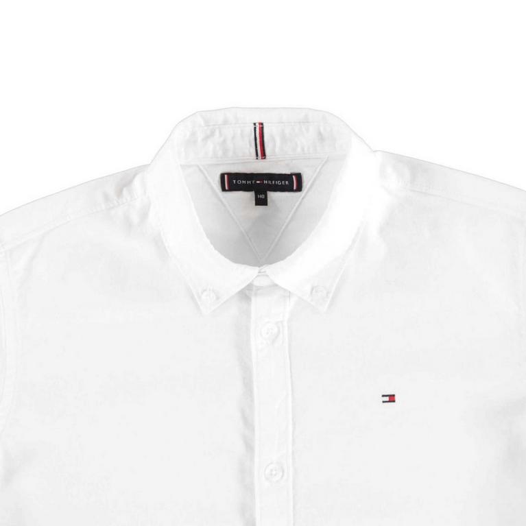 Blanc YBR - Tommy Hilfiger - Boy's Oxford Long Sleeve Shirt - 6