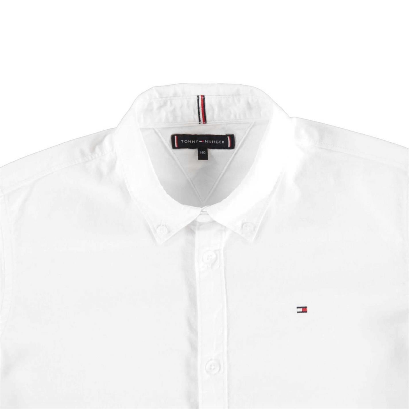 White YBR - Tommy Hilfiger - Boy's Oxford Long Sleeve Shirt - 4