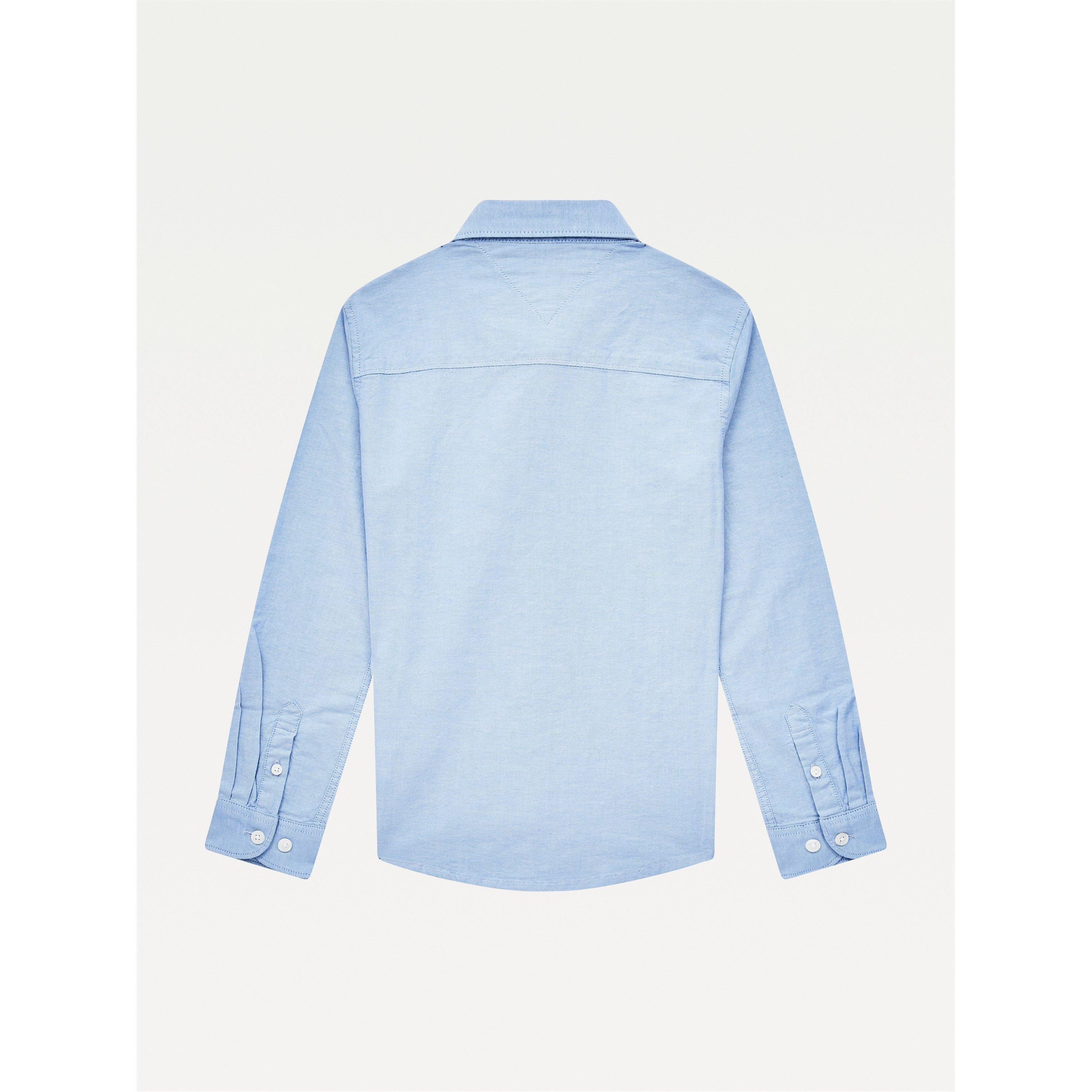 Calm Blue C1S - Tommy Hilfiger - Boy's Oxford Long Sleeve Shirt - 2