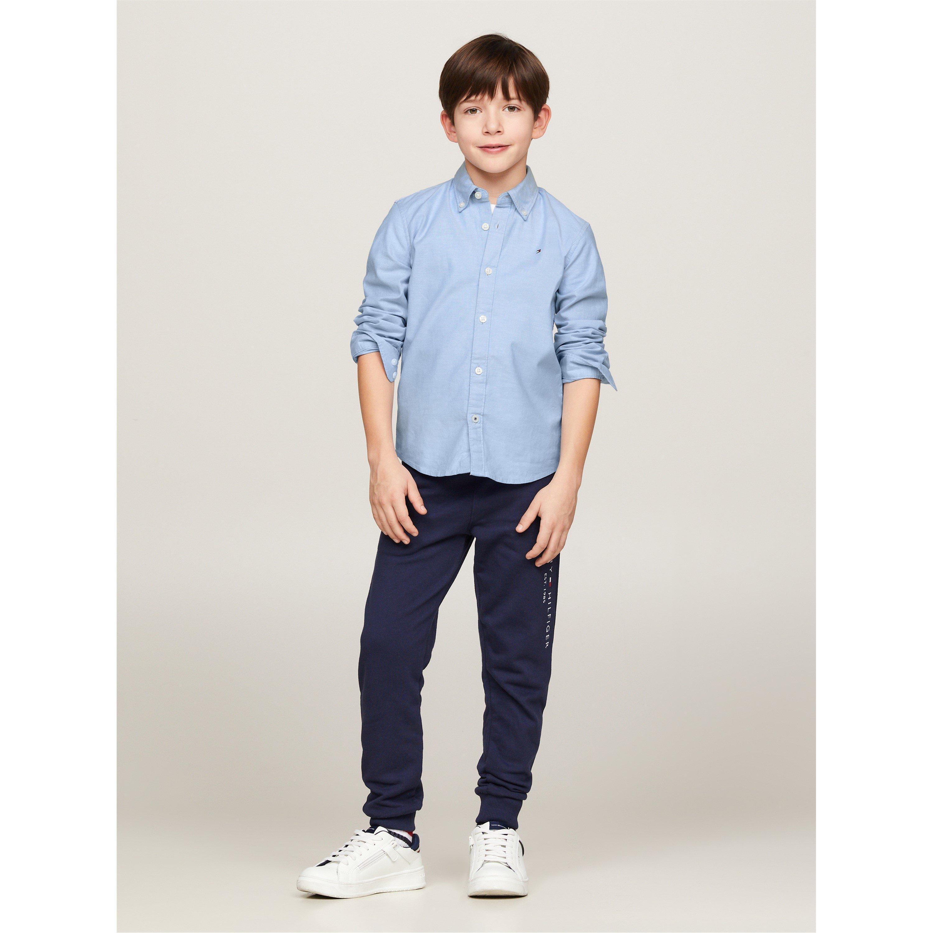 Calm Blue C1S - Tommy Hilfiger - Boy's Oxford Long Sleeve Shirt - 5