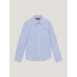 Tommy Hilfiger Boy's Oxford Long Sleeve Shirt