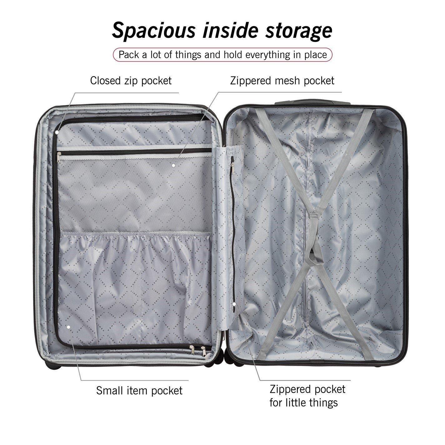 Black - Linea - Turin Hard Suitcase - 6