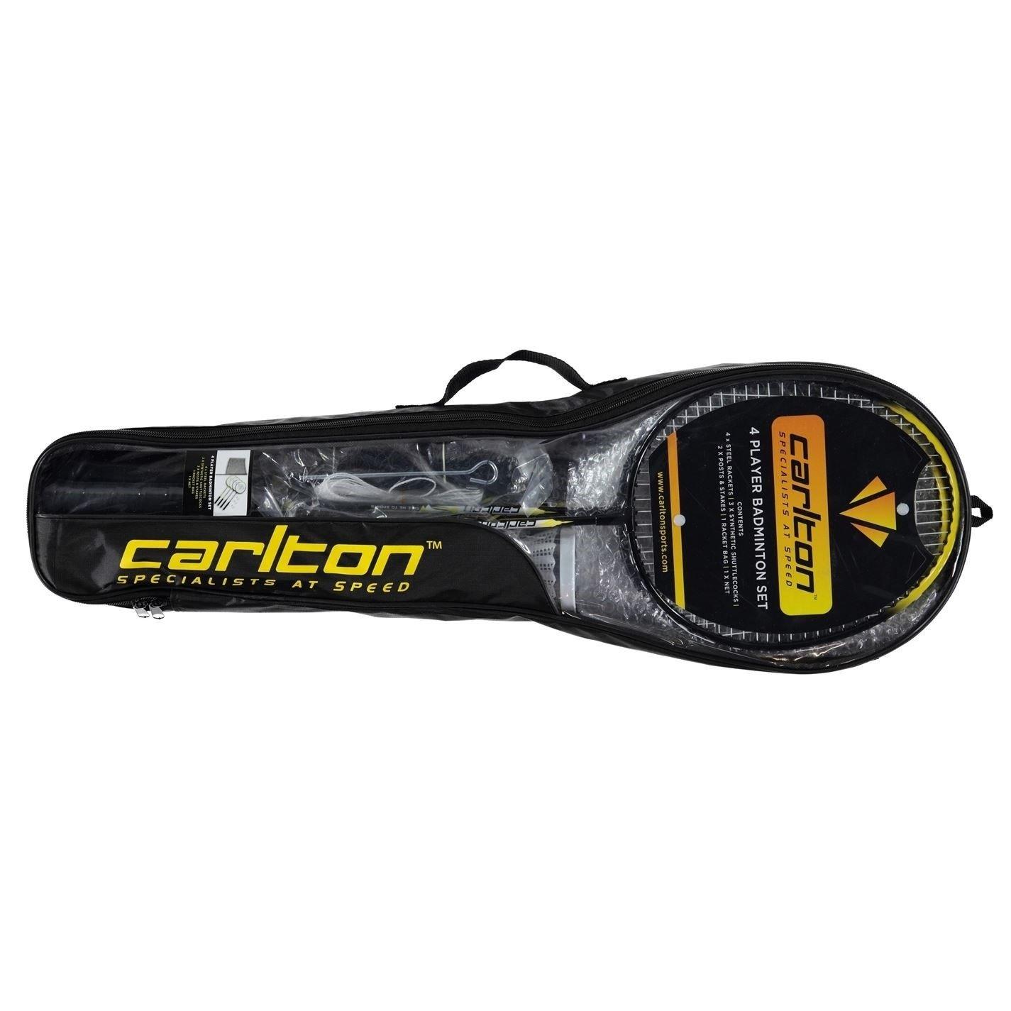 Carlton  4 Player Badminton Set - Black/Yellow