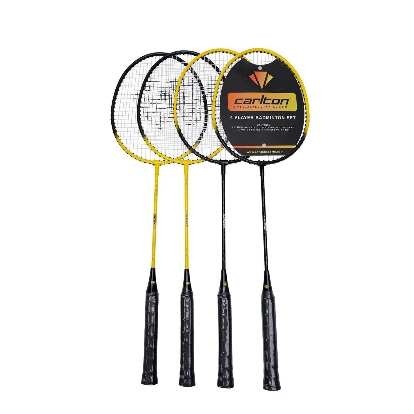 Zwart/Geel - Carlton - 4 Player Badminton Set - 2