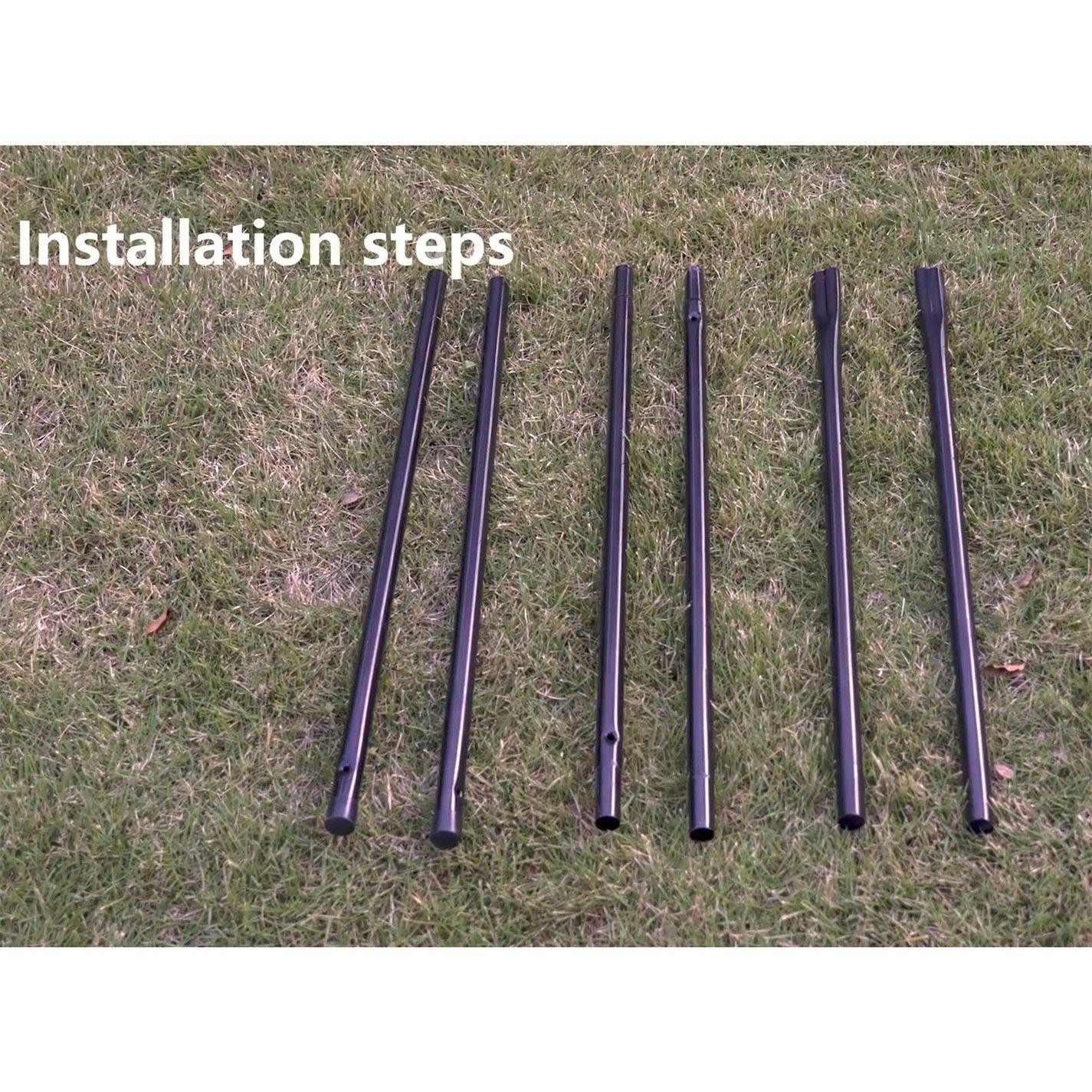 Zwart/Geel - Carlton - 4 Player Badminton Set - 6