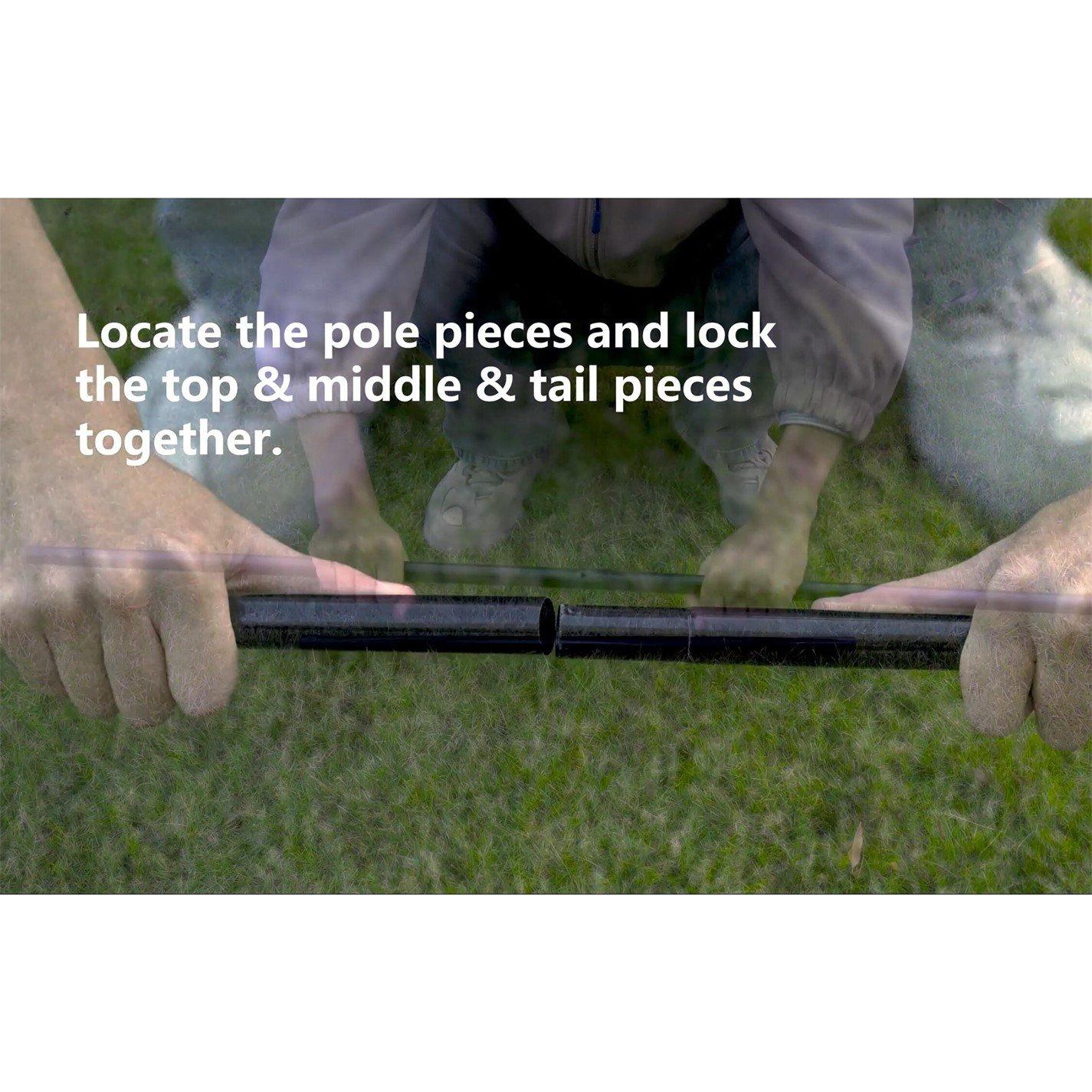 Zwart/Geel - Carlton - 4 Player Badminton Set - 8