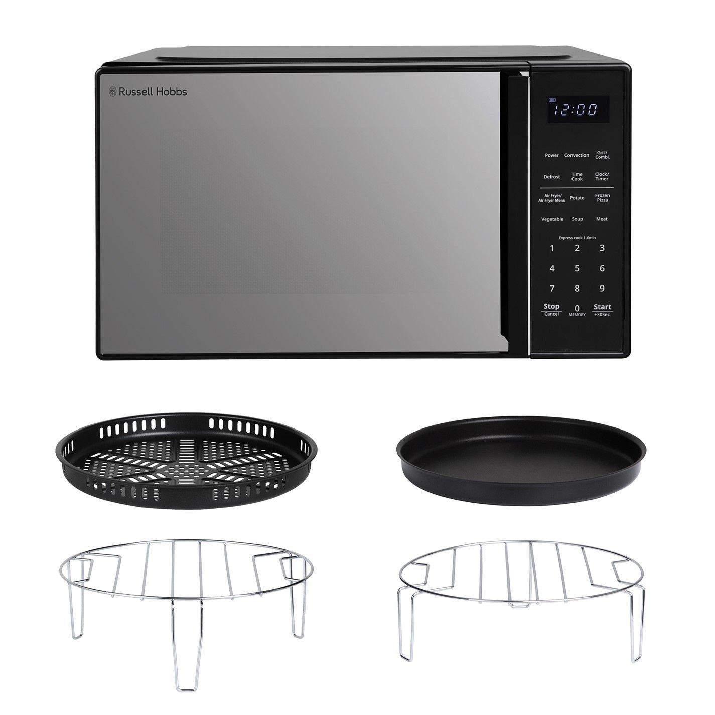 Black - Russell Hobbs - RHMTAF2302B 23L 4-in 1 Digital Microwave - 11