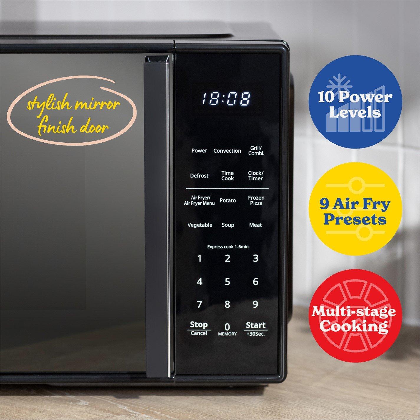 Black - Russell Hobbs - RHMTAF2302B 23L 4-in 1 Digital Microwave - 6