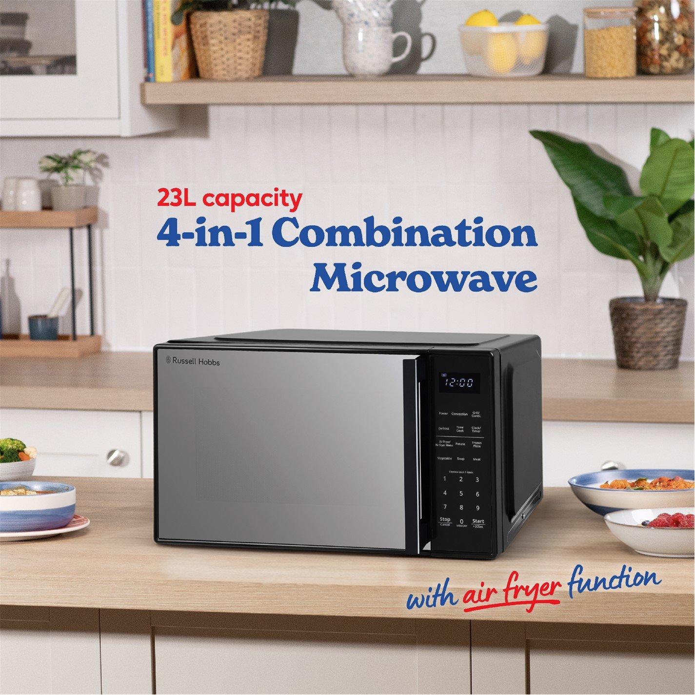 Black - Russell Hobbs - RHMTAF2302B 23L 4-in 1 Digital Microwave - 10