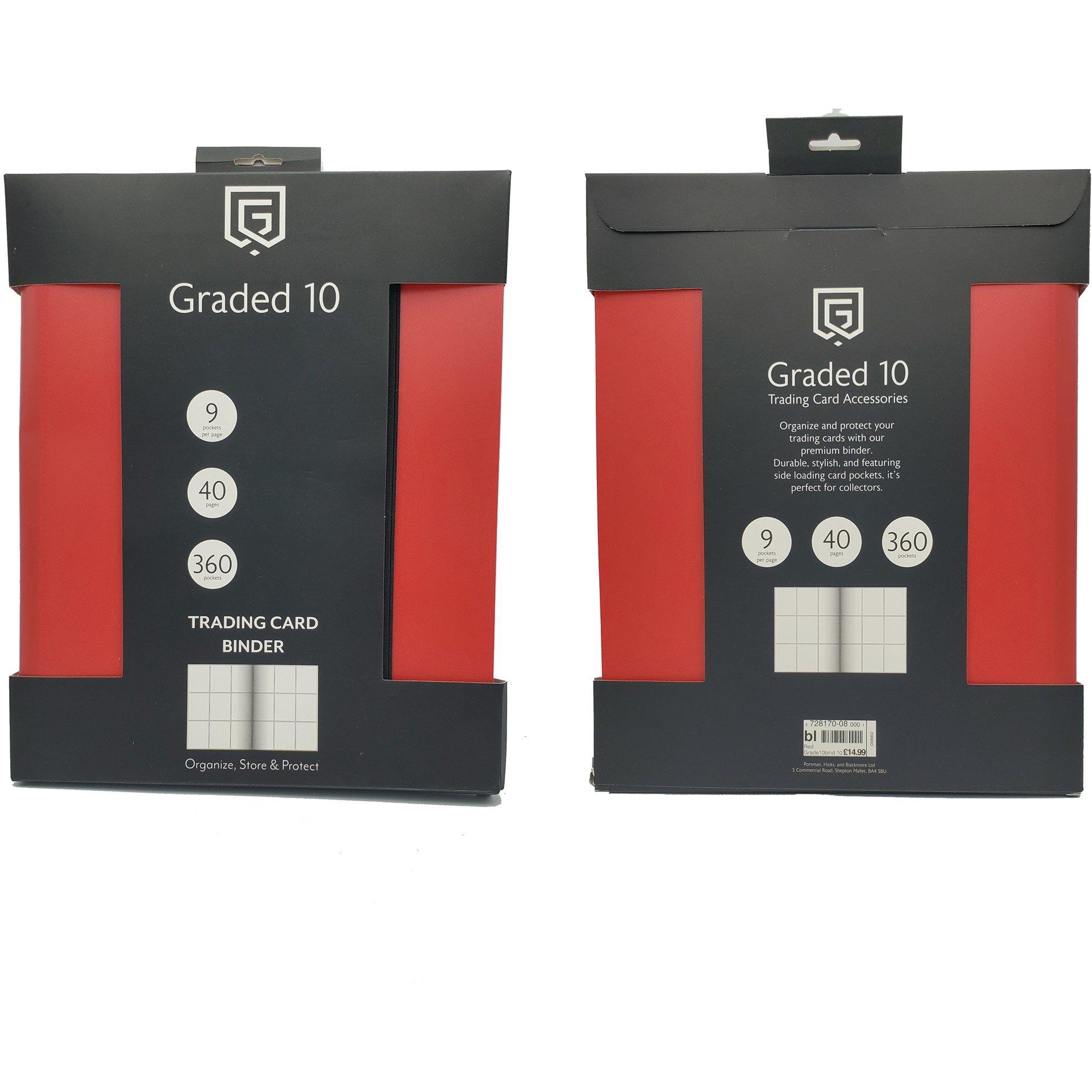 Red - Graded 10 - Card Binder ( Red ) - Graded 10 - 1