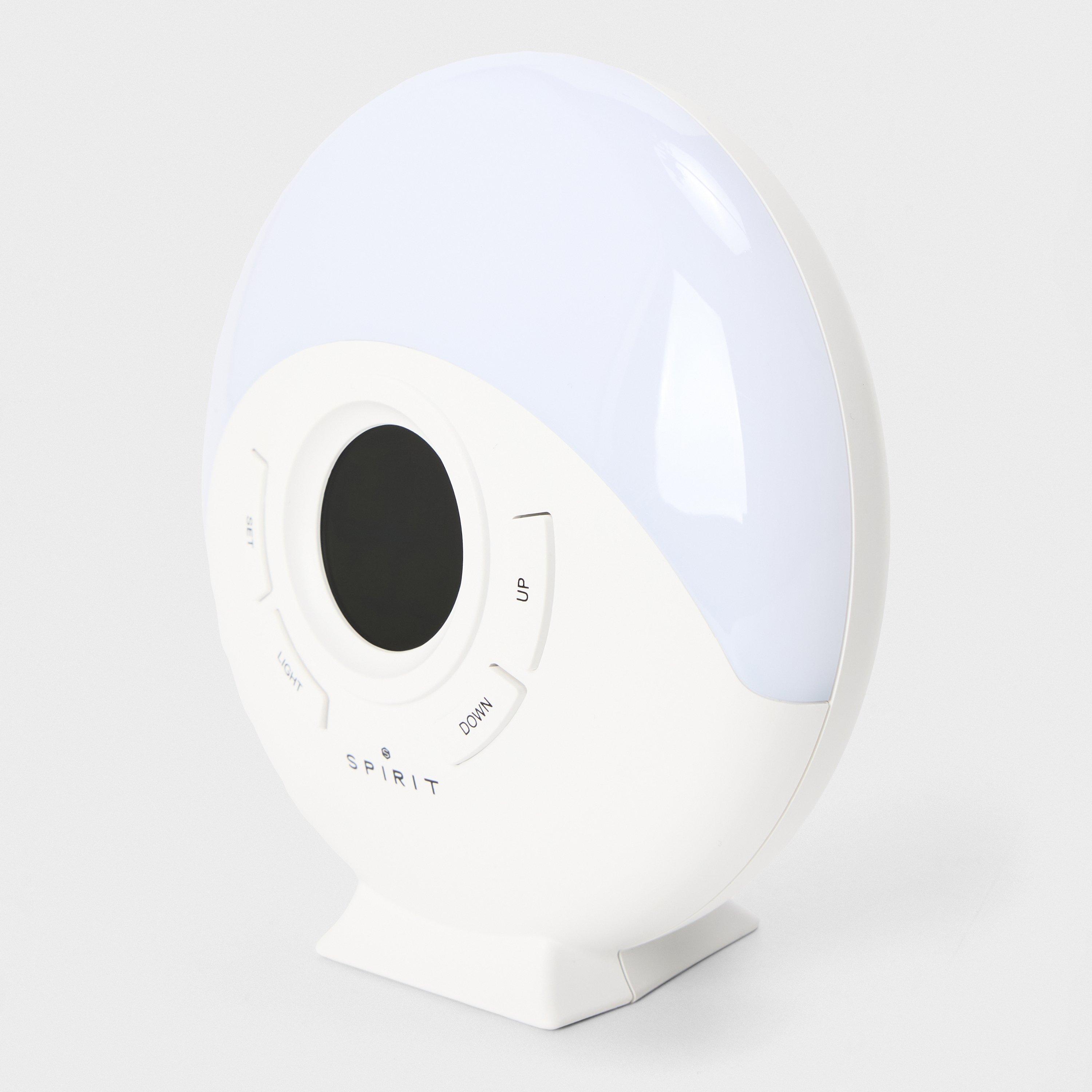 White - Precision - Color-Changing Smart Alarm Clock and Radio - 2