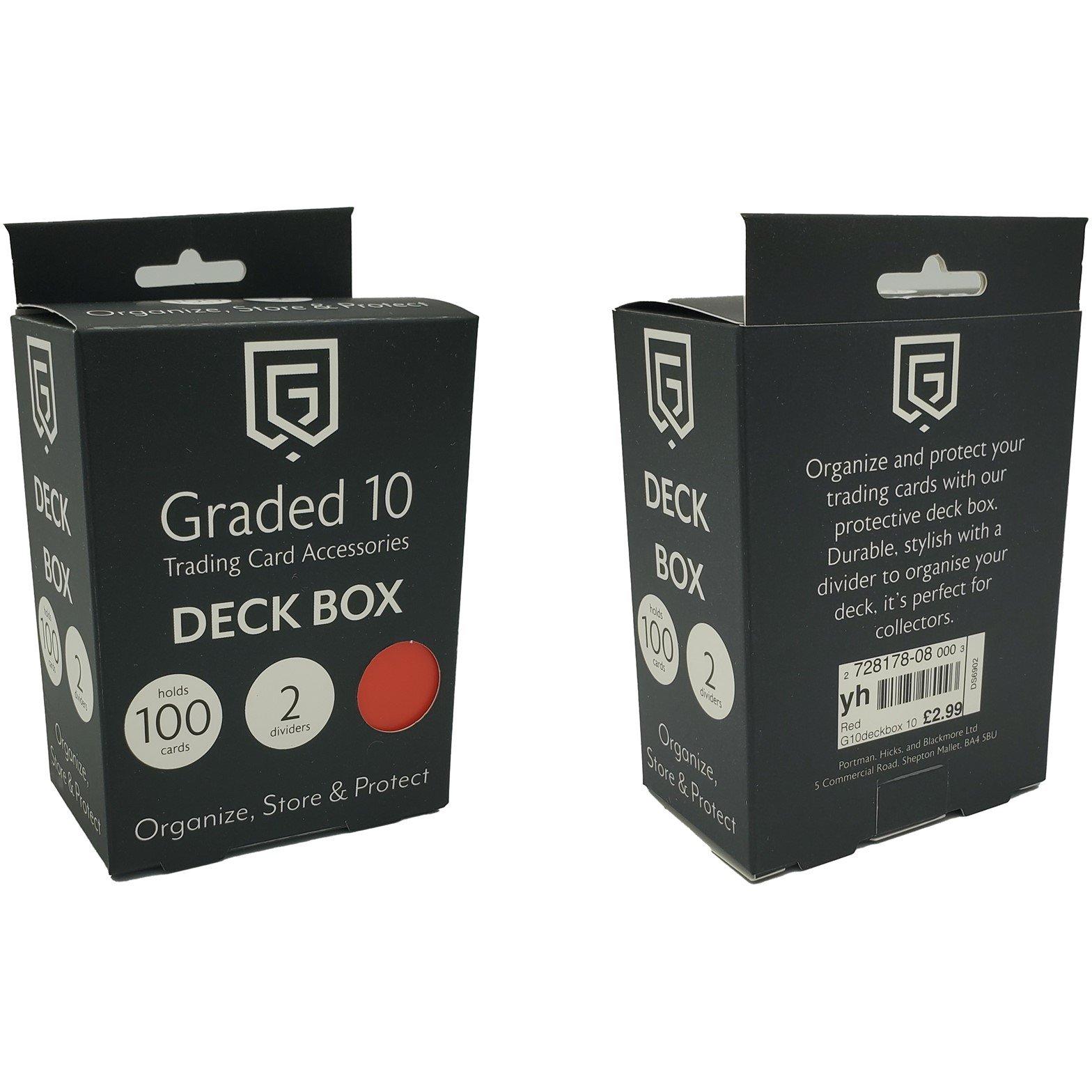 Red - Graded 10 - Deck Box ( Red ) - 1