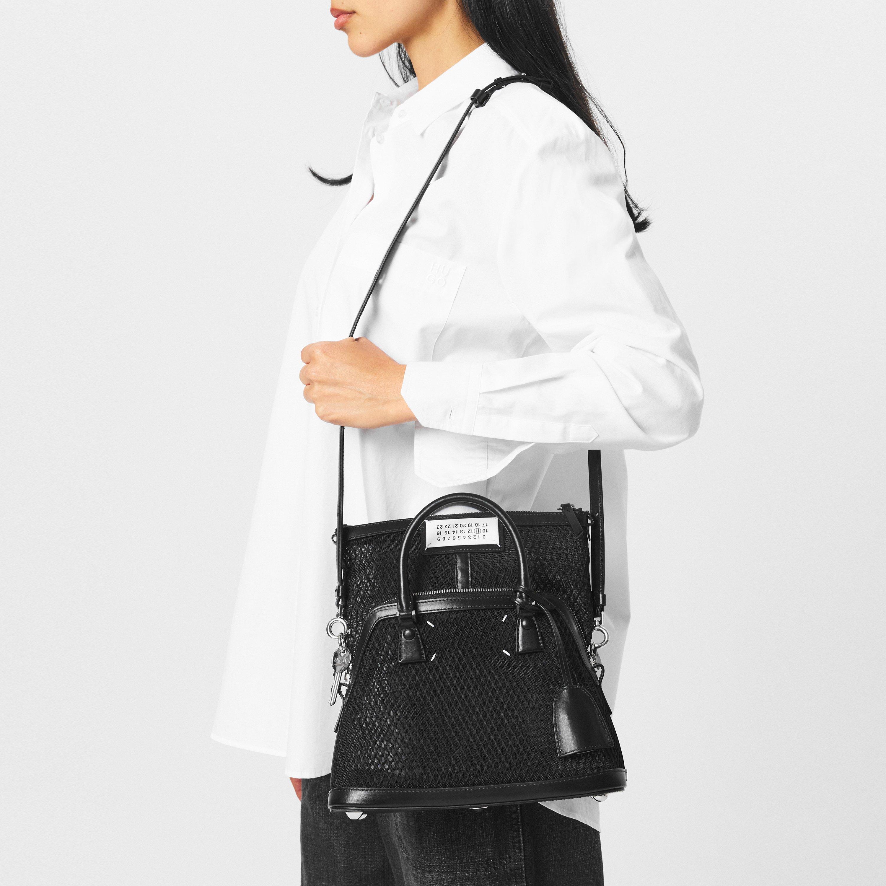 Black/Black - Maison Margiela - Women's Mini Top Handle Bag - 3