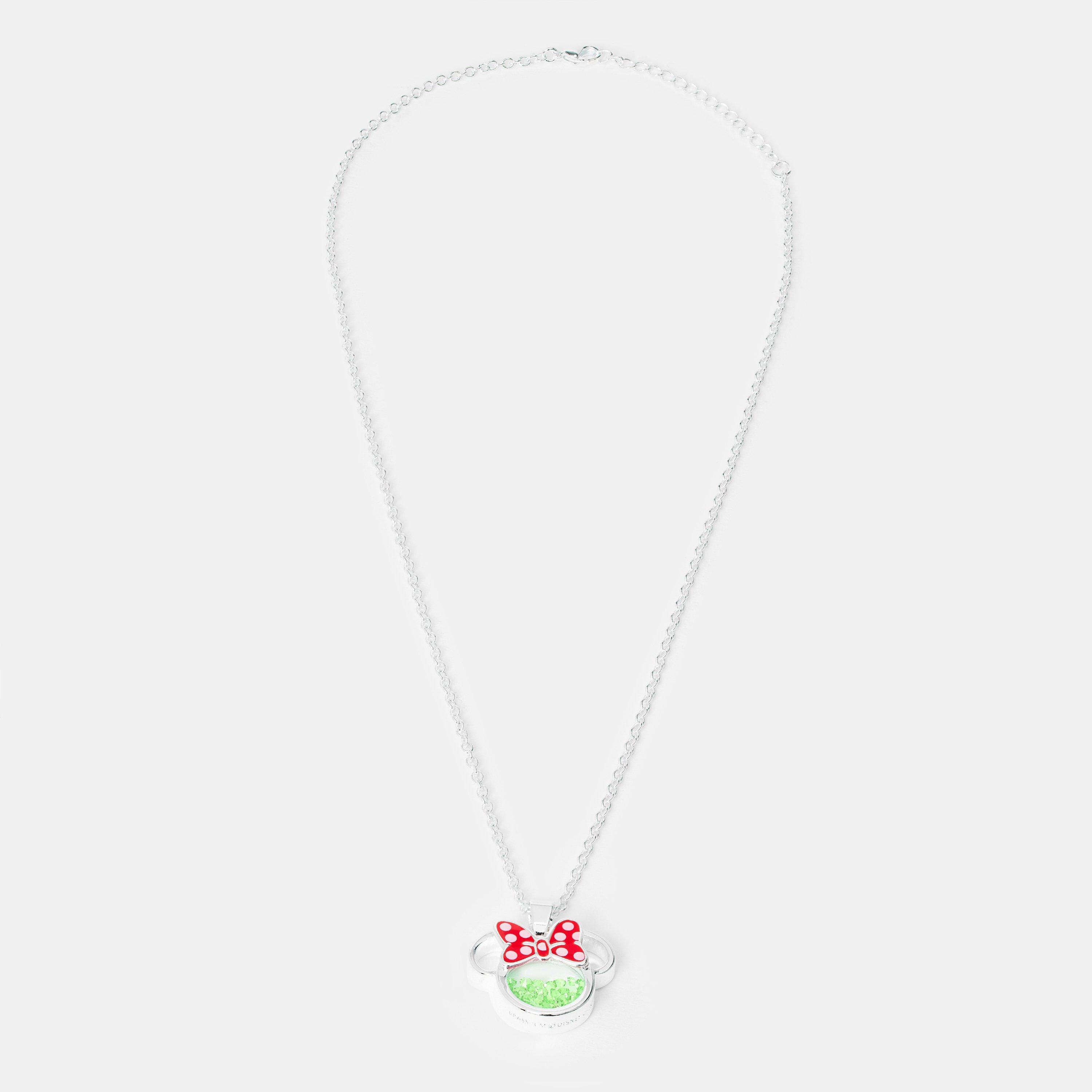 Silver - Minnie Mouse - Mini Pendant Necklace - 2