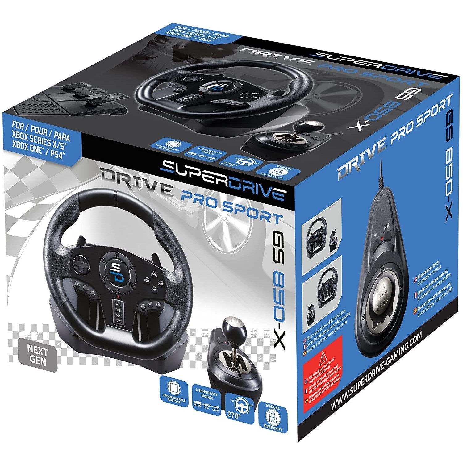 Black - Subsonic - Subsonic GS 850X Universal Gaming Steering Wheel - 2