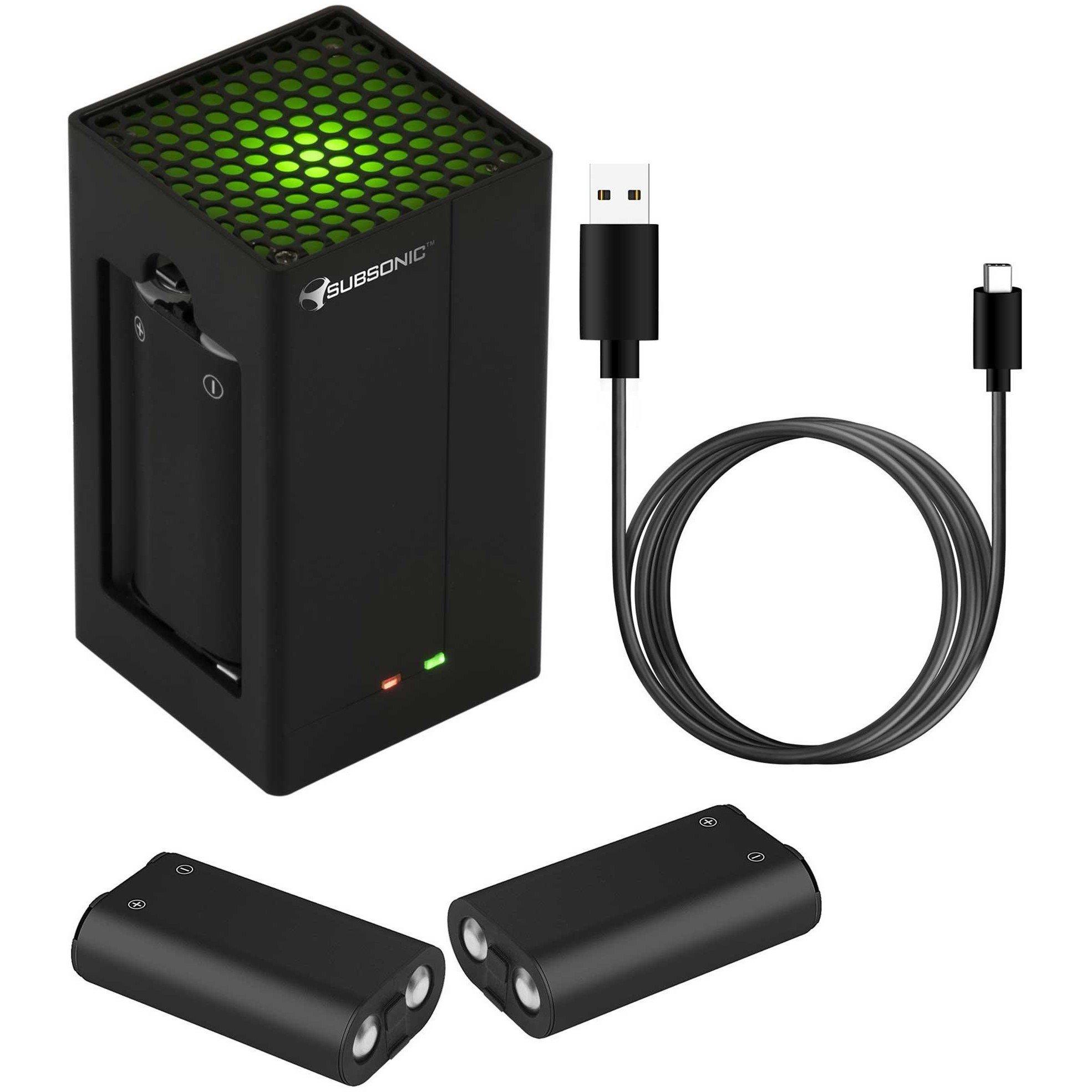 Black - Subsonic - Subsonic Dual Power Pack For XSX Controller