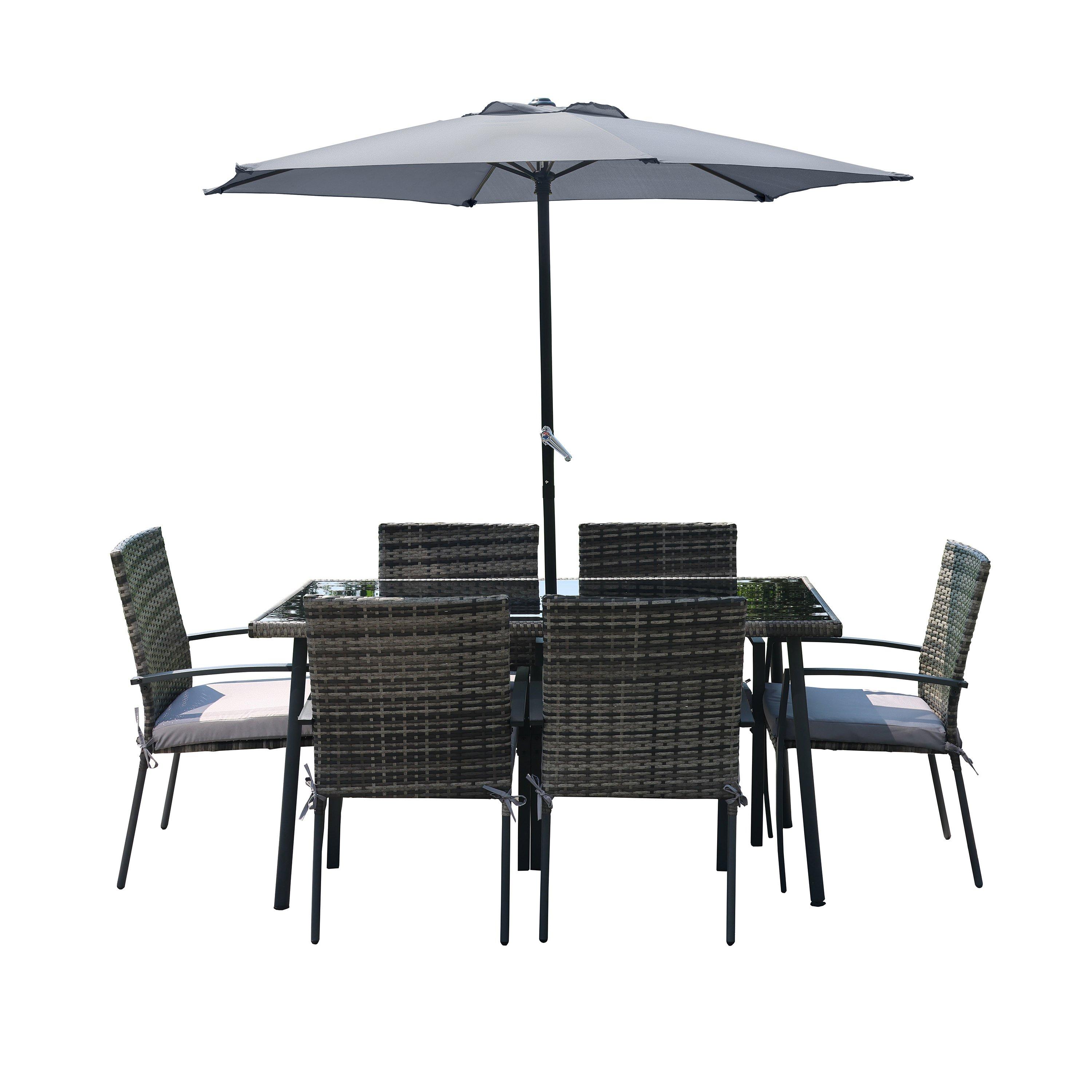 Grey - Linea - Linea Seville 8pcDineMP63 - 2