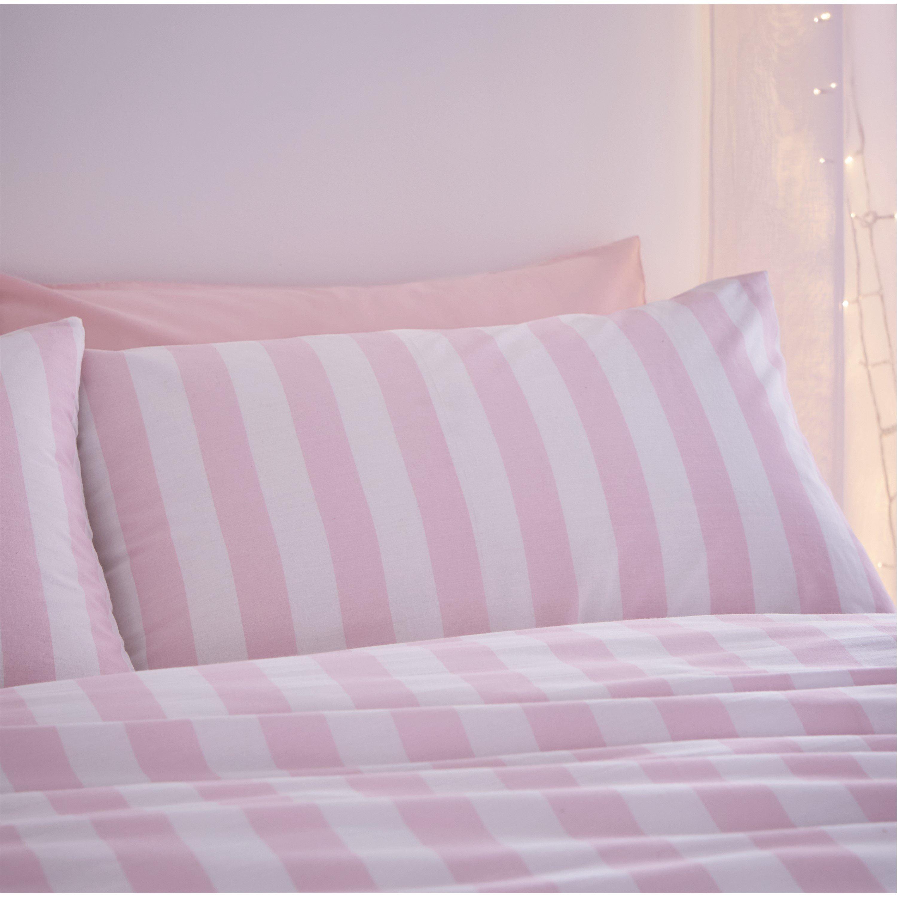 Pink - Sassy B - Stripe Tease Reversible Duvet Cover Set - 2