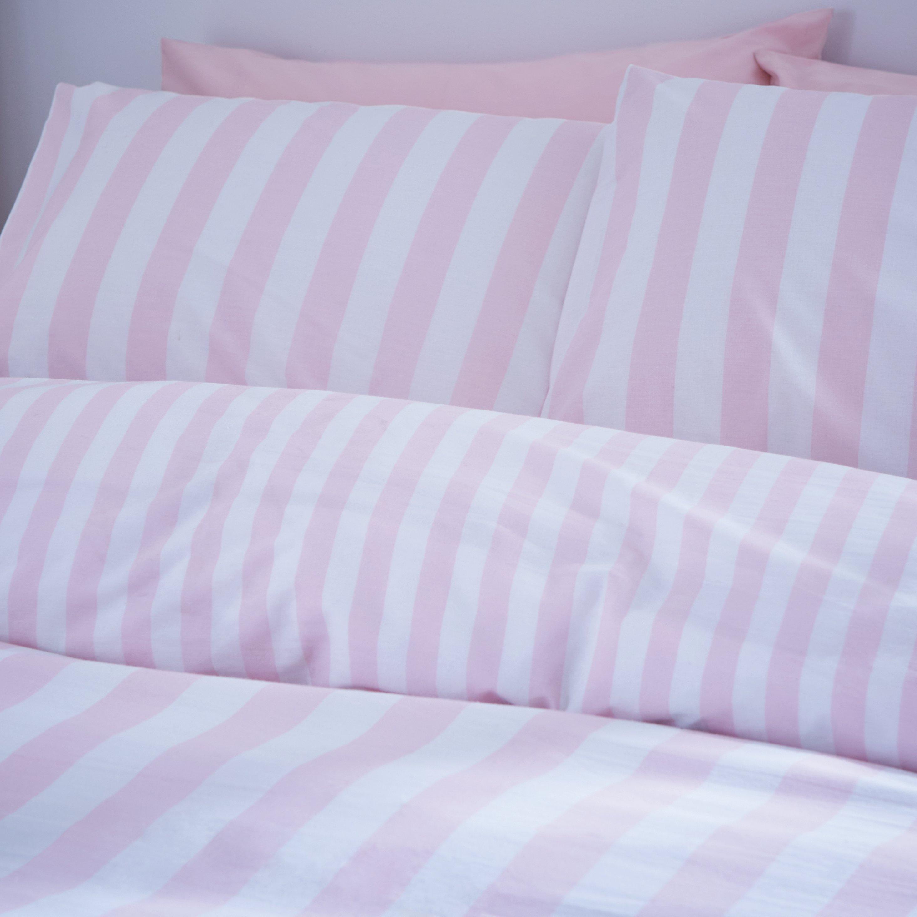 Pink - Sassy B - Stripe Tease Reversible Duvet Cover Set - 3