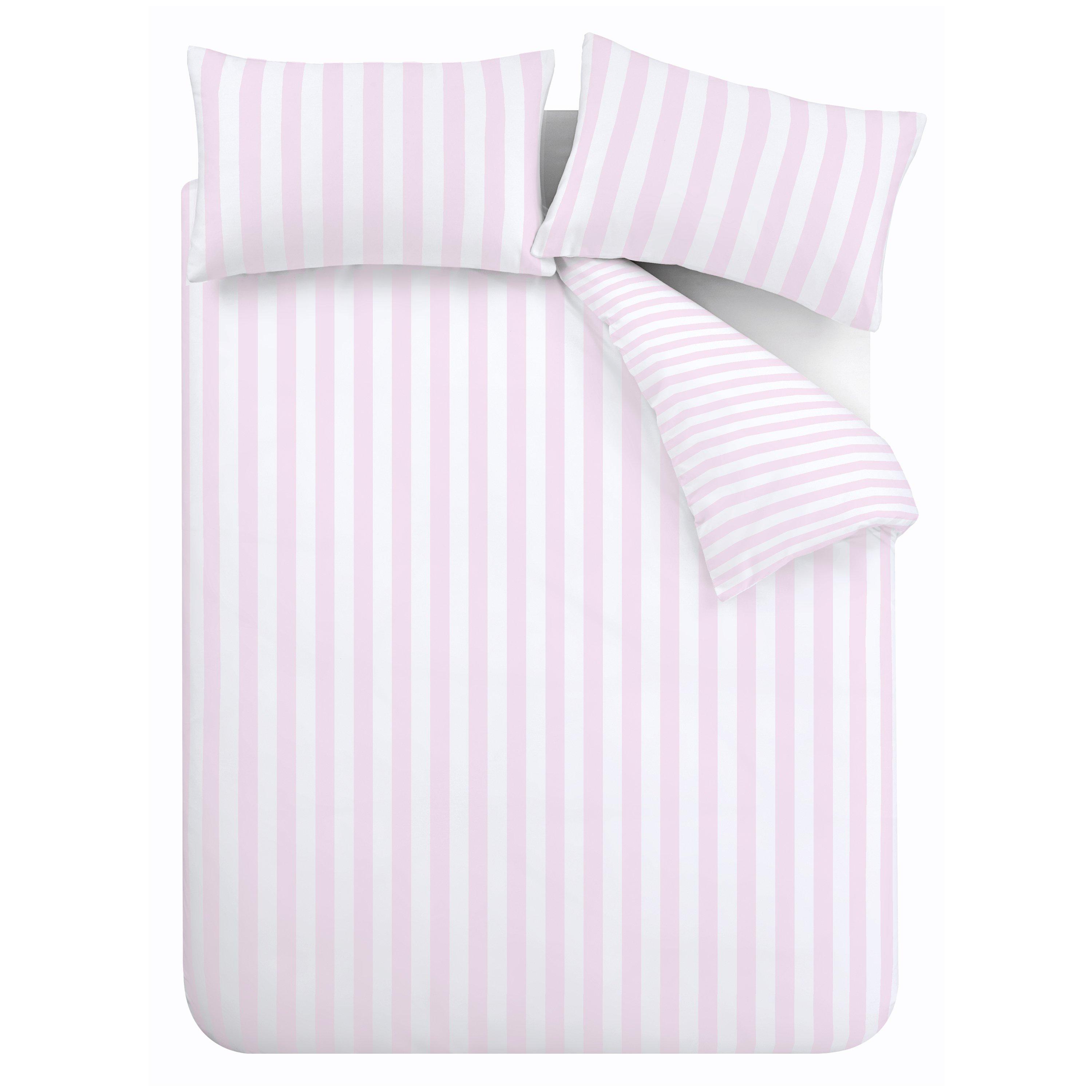 Pink - Sassy B - Stripe Tease Reversible Duvet Cover Set - 5