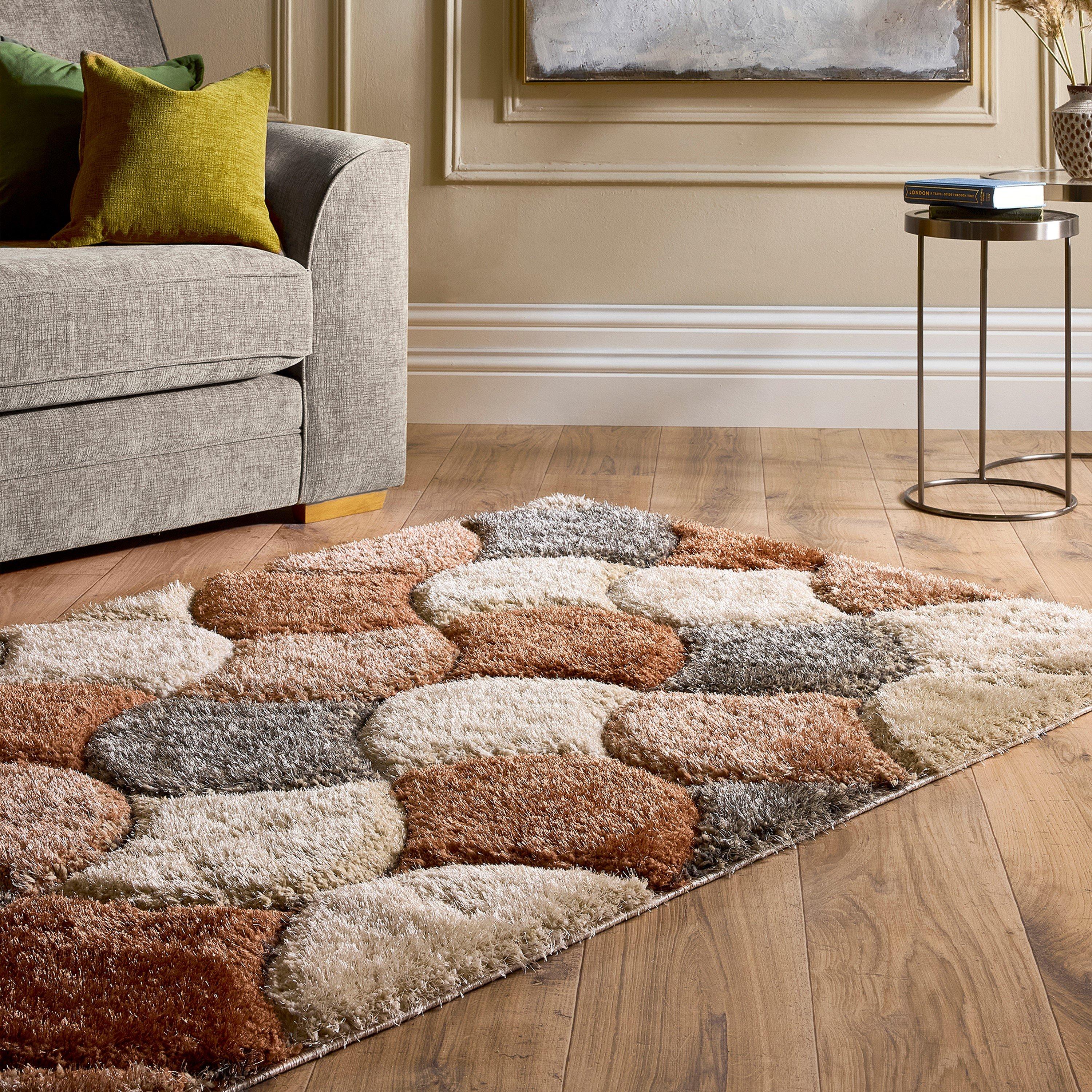 Ox Red - Origin Rugs - 3D Scallop Ox Red Terracotta - 1