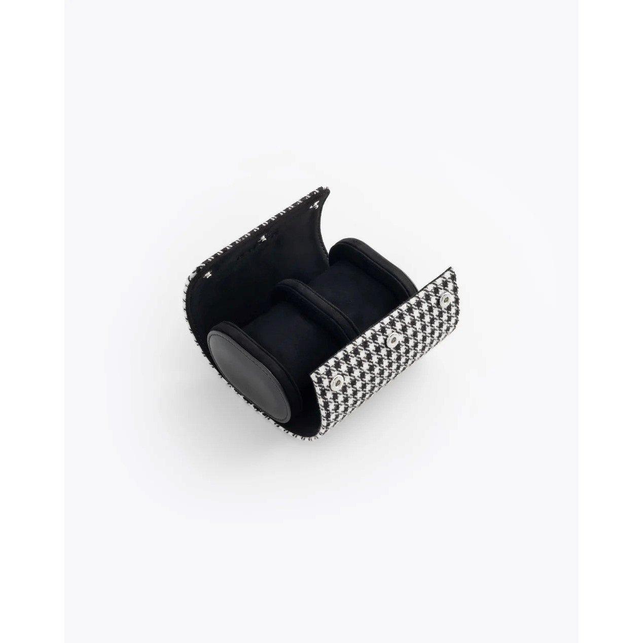 Black/White - Kruk Designs - Men's Watch Travel Jewellery Box - 3