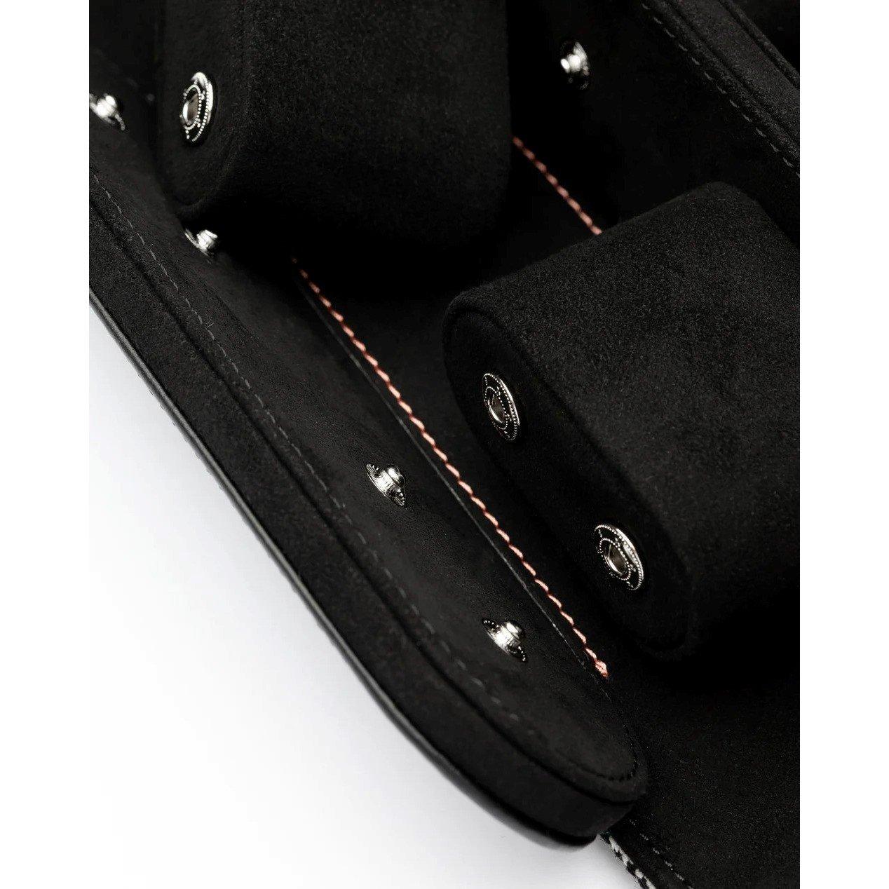 Black/White - Kruk Designs - Men's Watch Travel Jewellery Box - 4