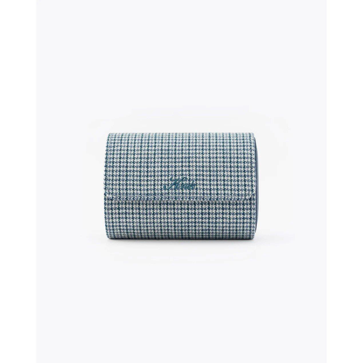 Grey/Blue - Kruk Designs - Men's Watch Travel Jewellery Box - 2
