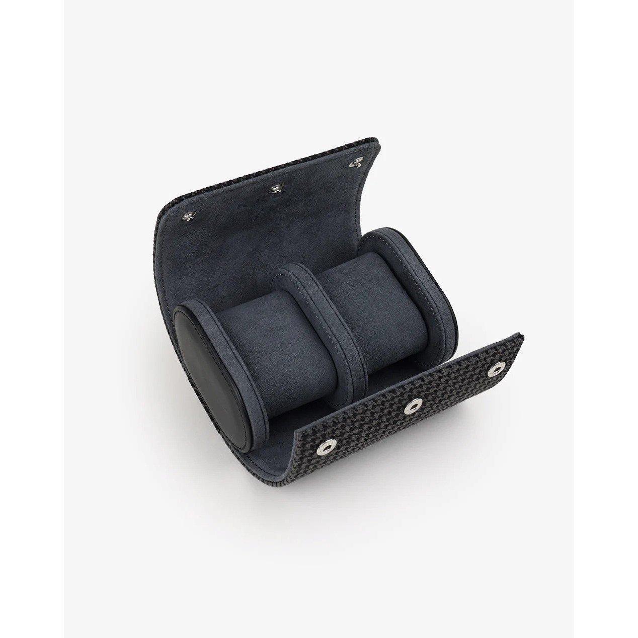 Jet Black/Grey - Kruk Designs - Men's Watch Travel Case - 3