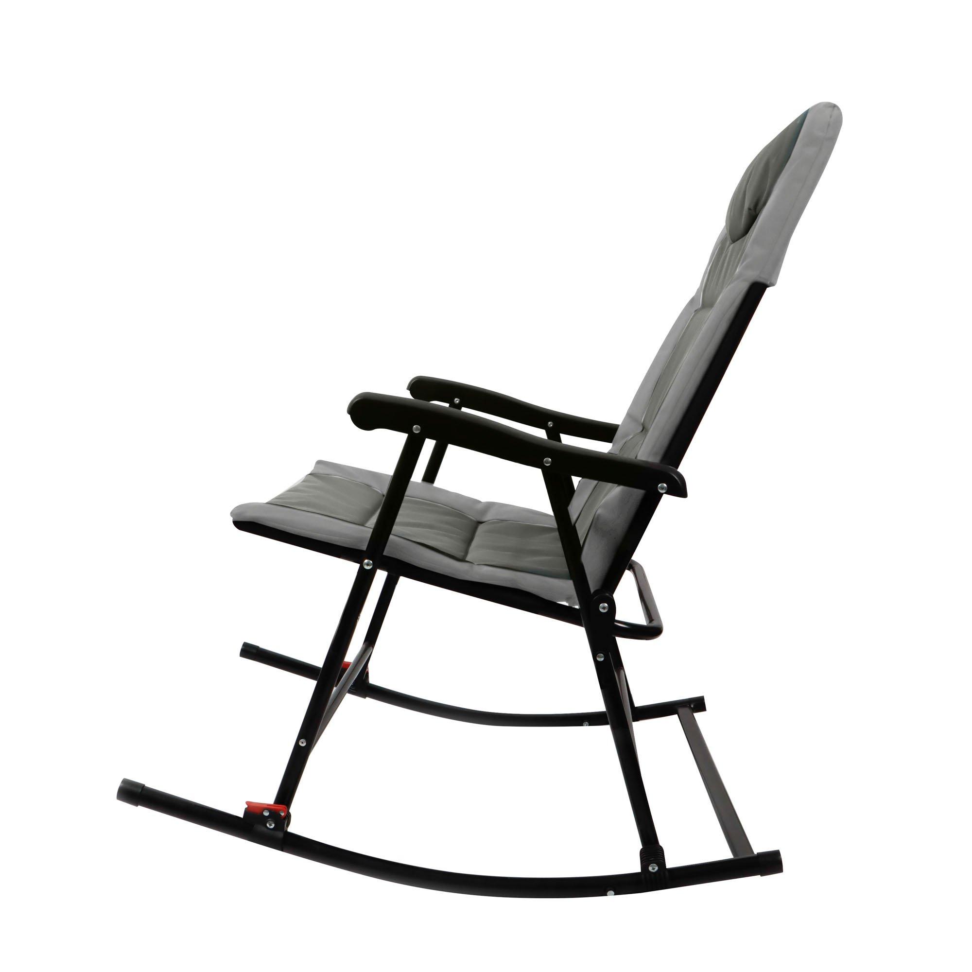 Grey - Streetwize - Foldable Rocking Chair - 2