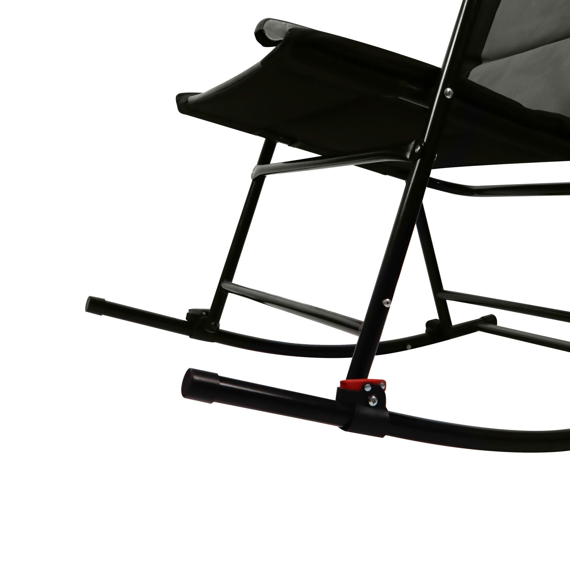Grey - Streetwize - Foldable Rocking Chair - 5