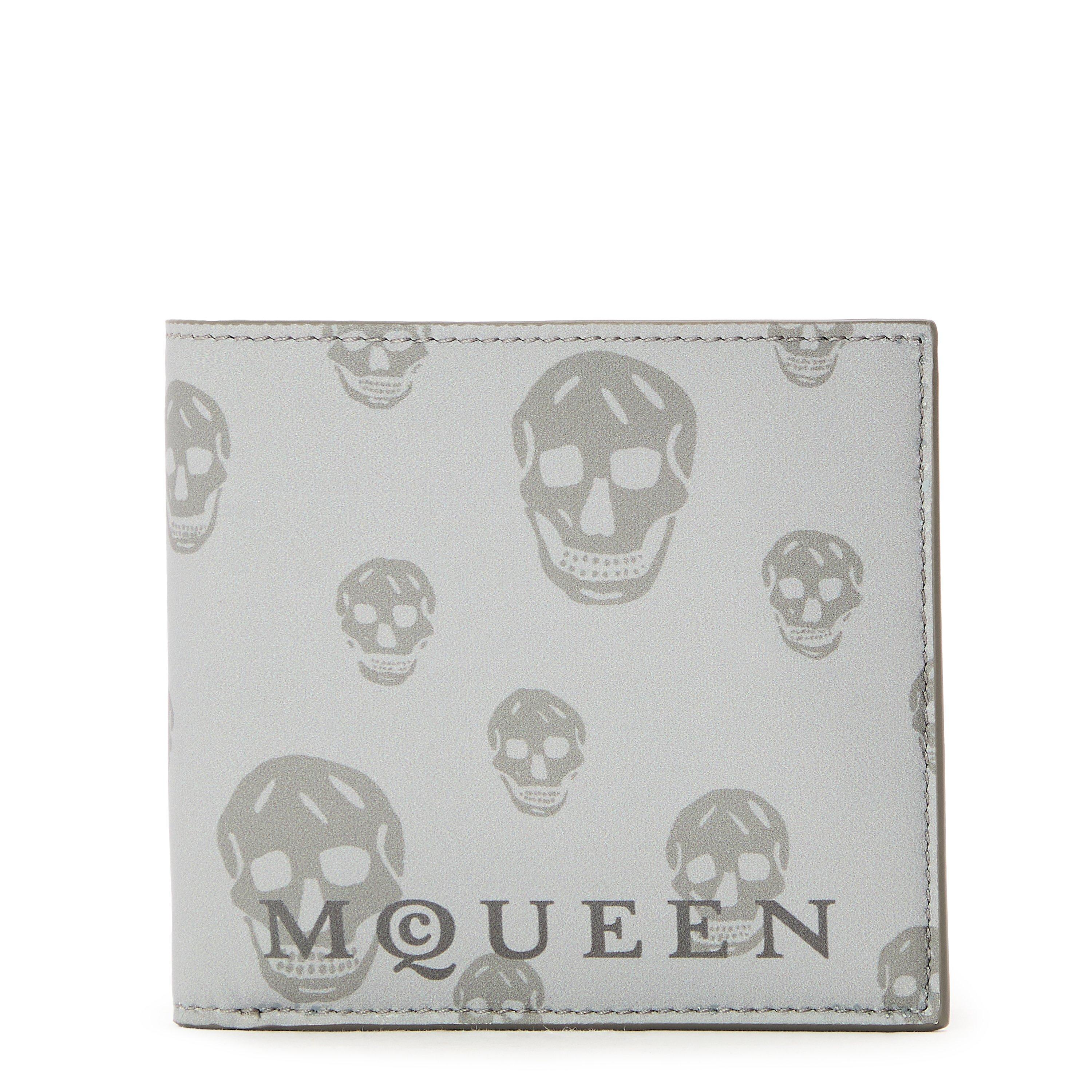 Alexander McQueen Men's Alex Skull Bifold Wallet - Grey/Dk Grey