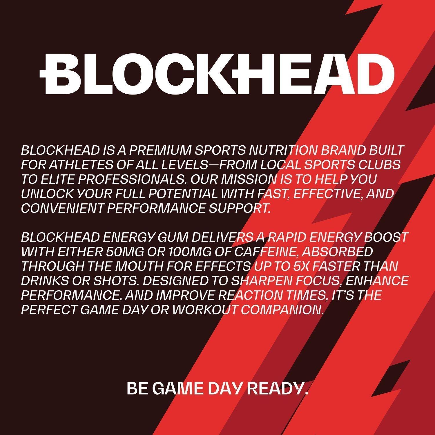 Neutral - Blockhead - Caffeine Gum Extra Strength (12 Packs) - 4