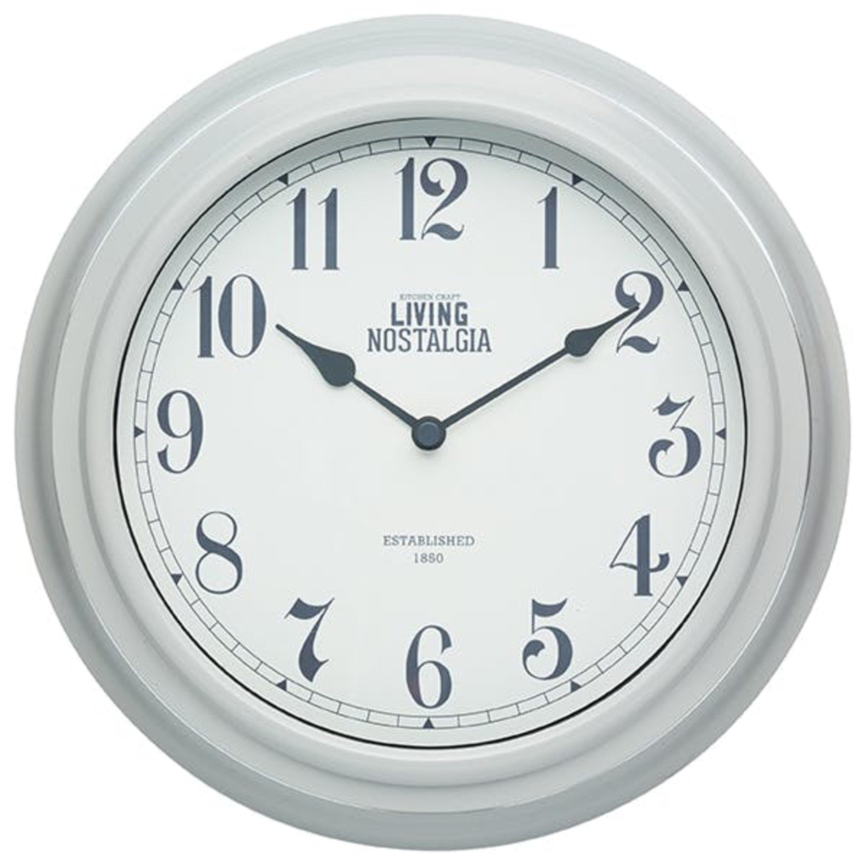 Grey - KitchenCraft - Living Nostalgia 25cm Clock French G - 1