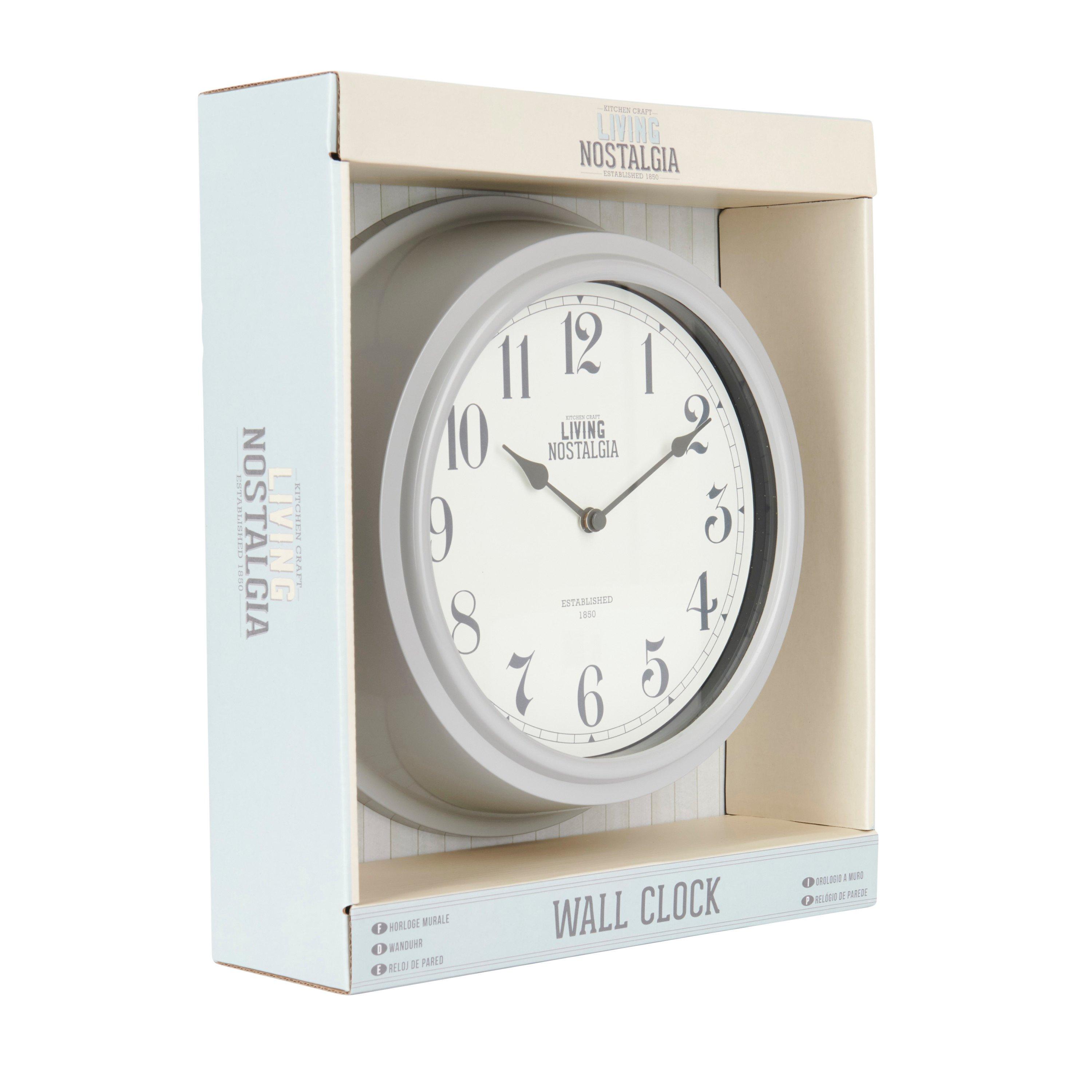Grey - KitchenCraft - KitchenCraft Living Nostalgia 25cm Clock French G - 5