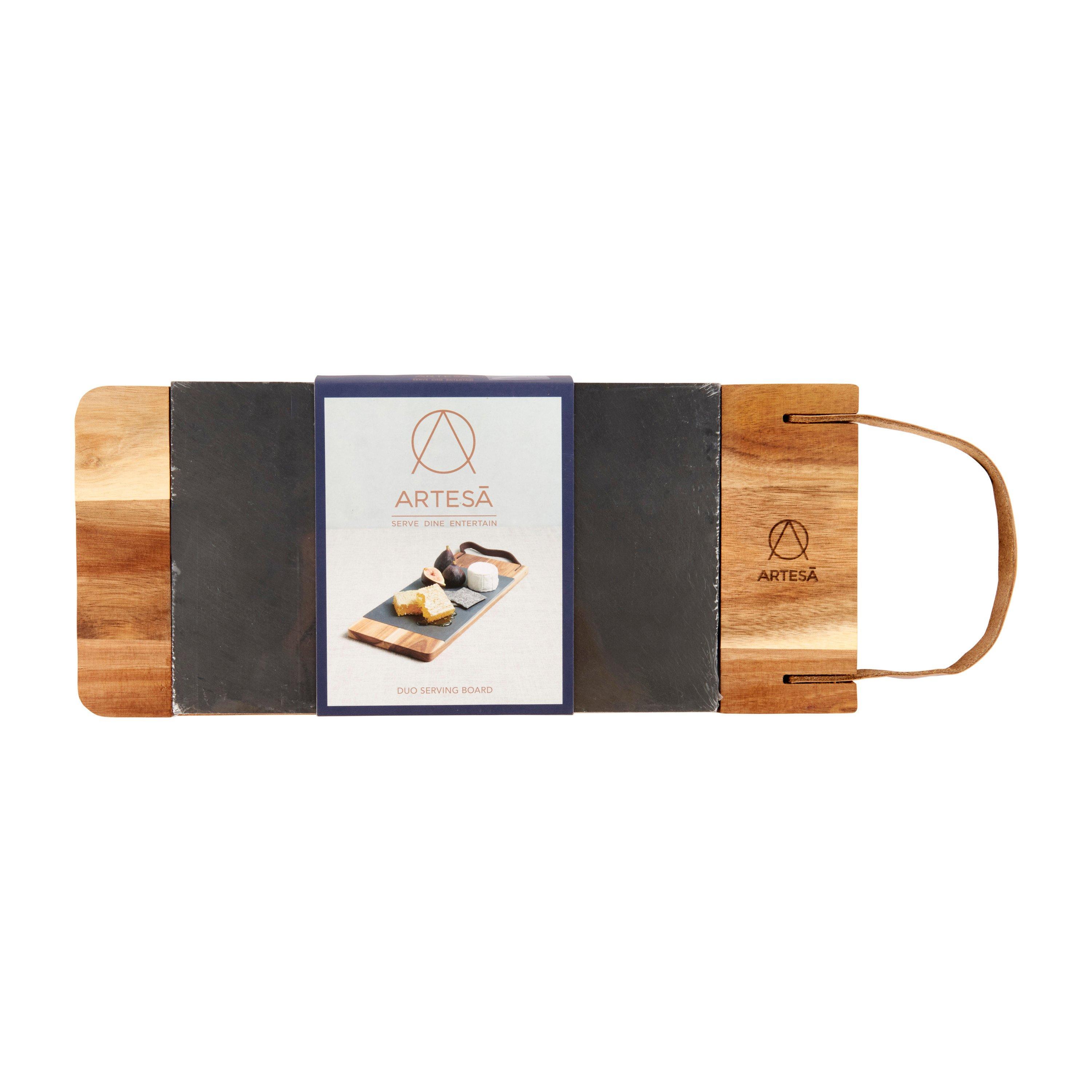 Brown - Artesa - Artesa Duo Serving Board 38x16cm Sleeved - 4