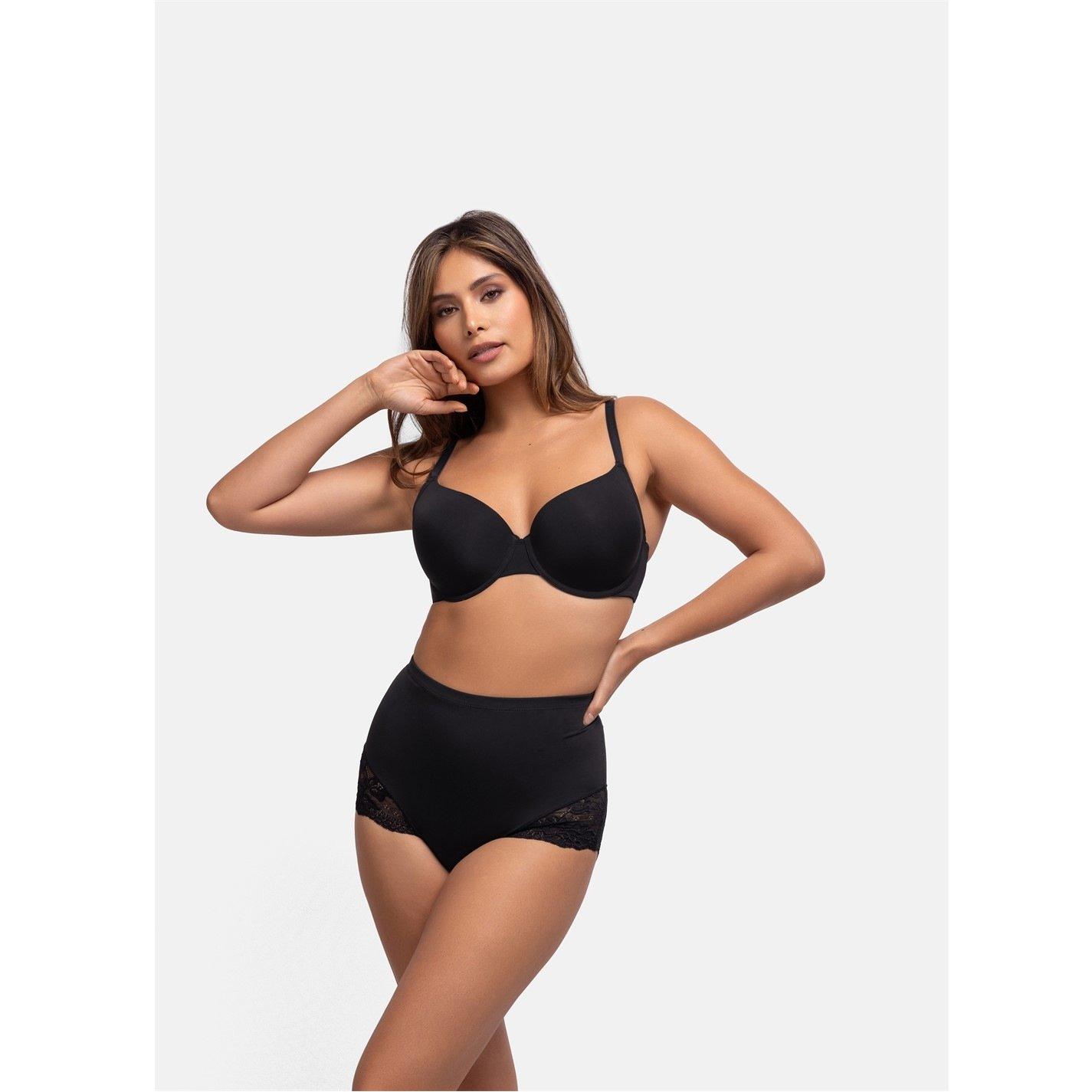 Black - Dorina - Brigette Mid-Waisted Shaping Briefs - 2