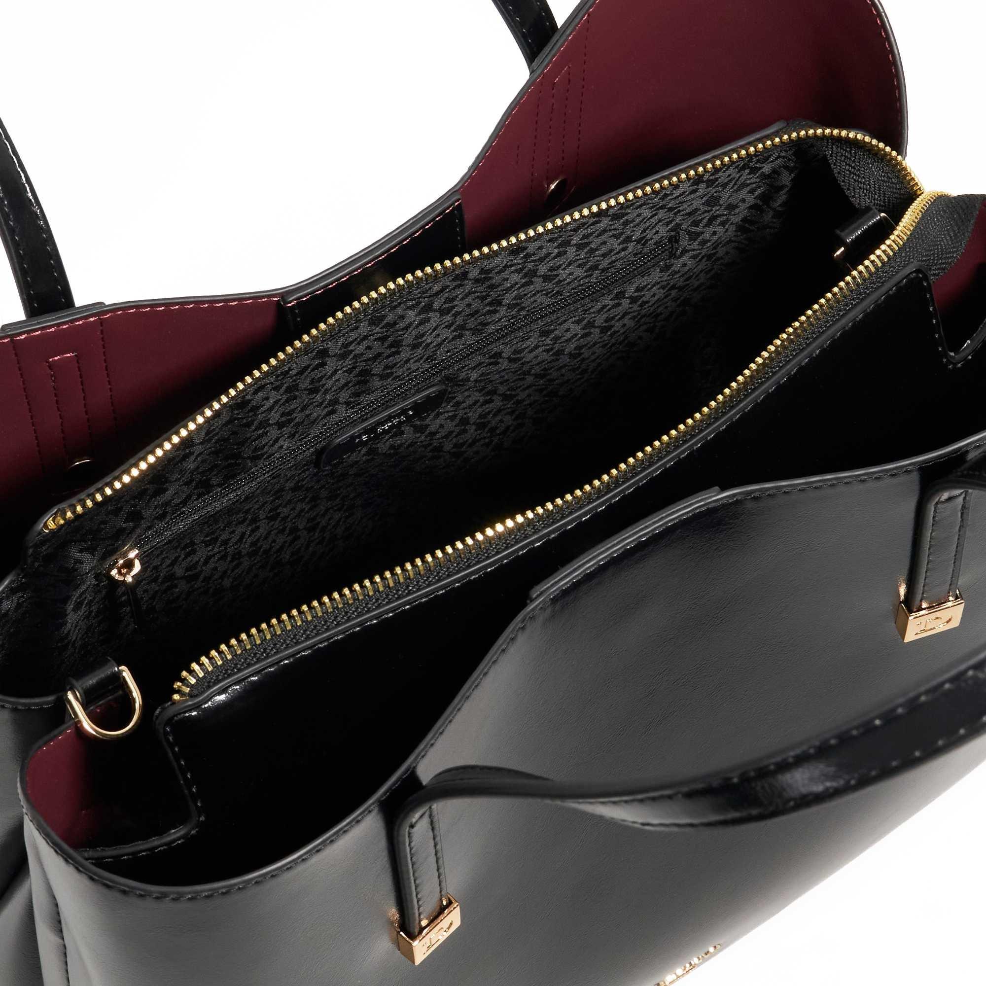 Black - Dune London - Women's Dominant Satchel Bag - 3