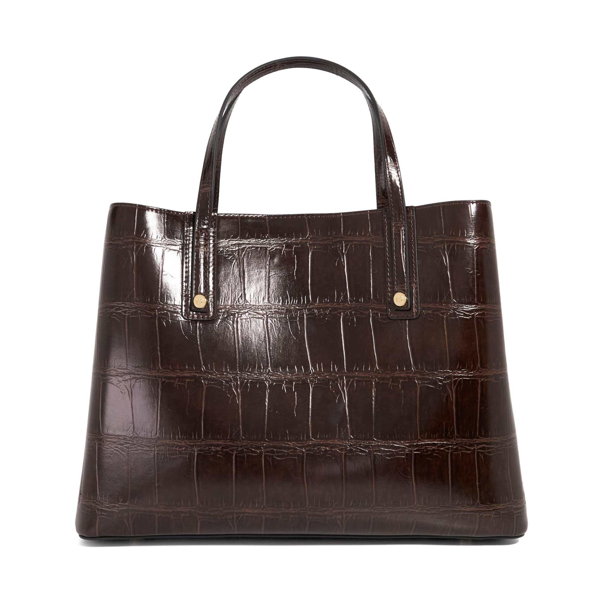 Chocolate - Dune London - Women's Dominant Satchel Bag - 2