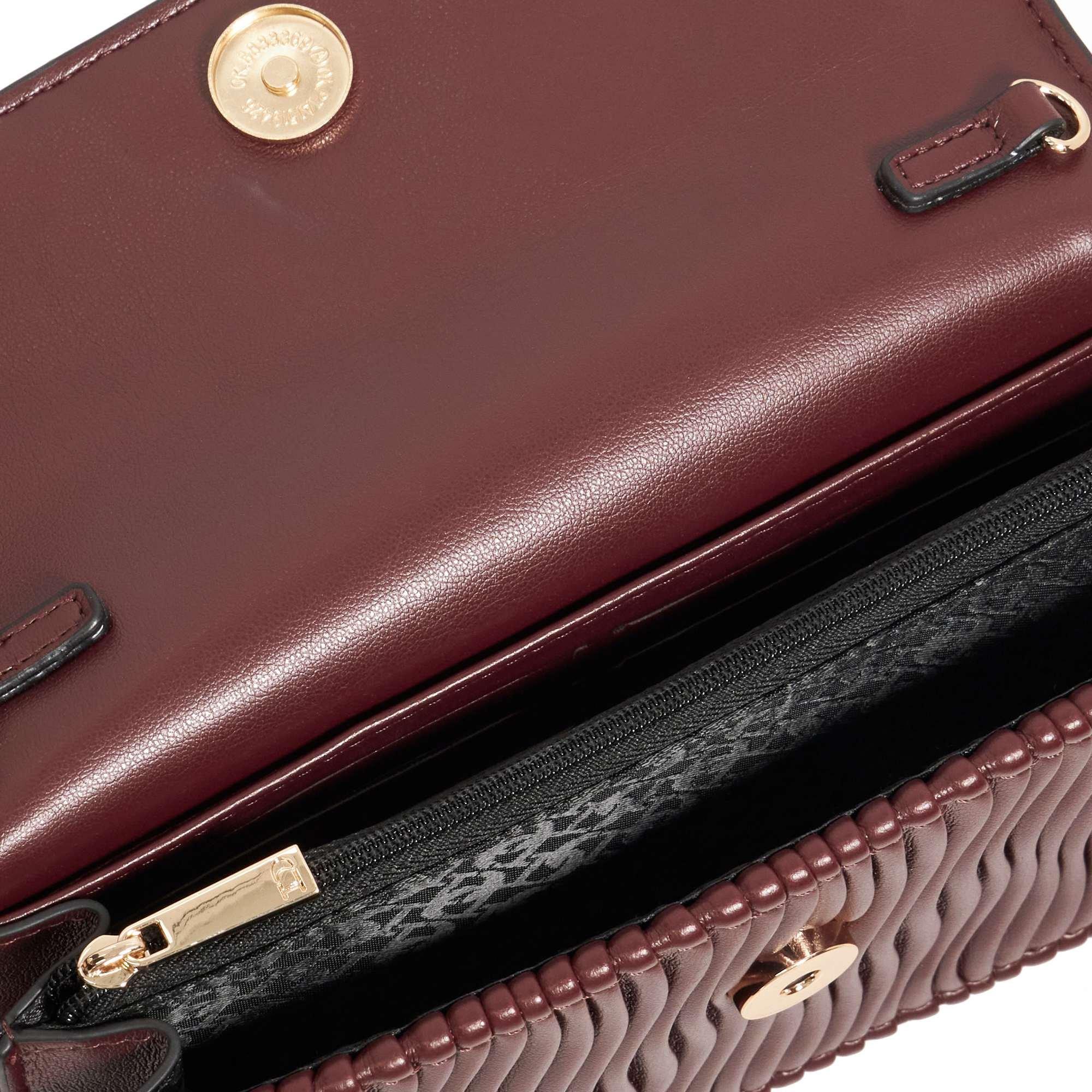 Burgundy - Dune London - Women's Starlite Clutch Bag - 3