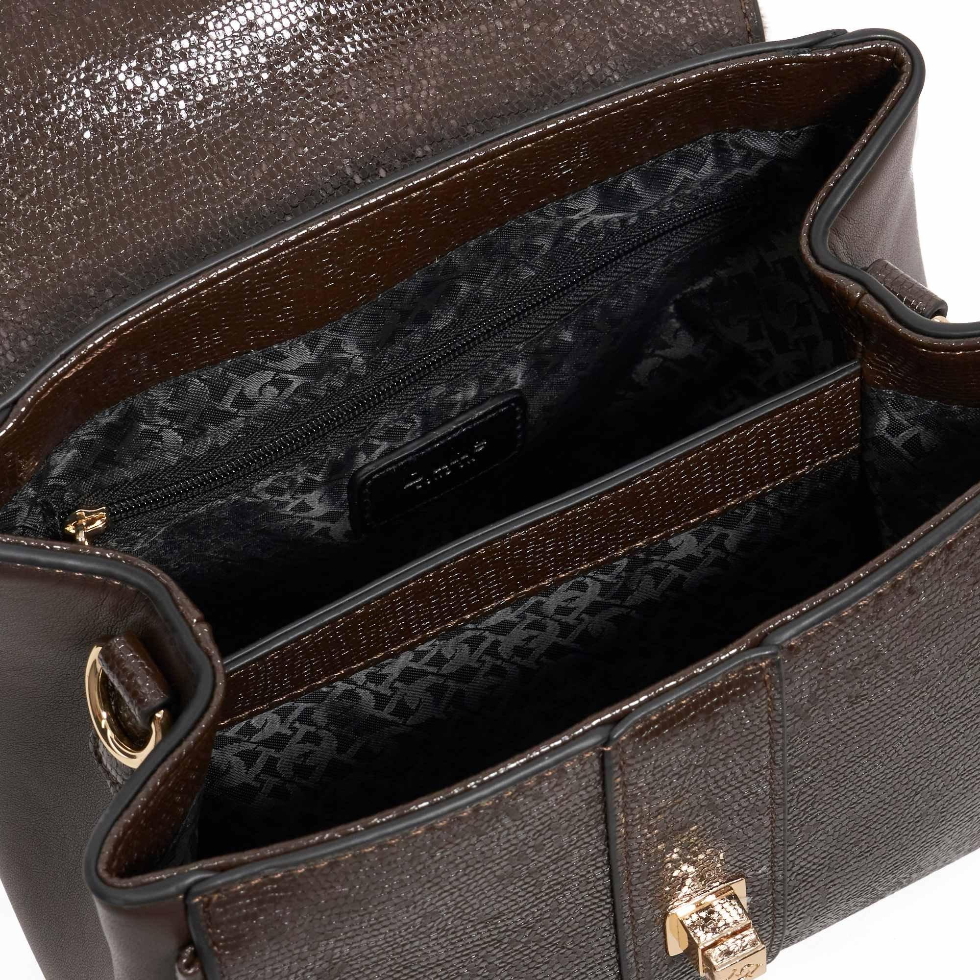 Dark Brown - Dune London - Women's Dassios Top Handle Bag - 3